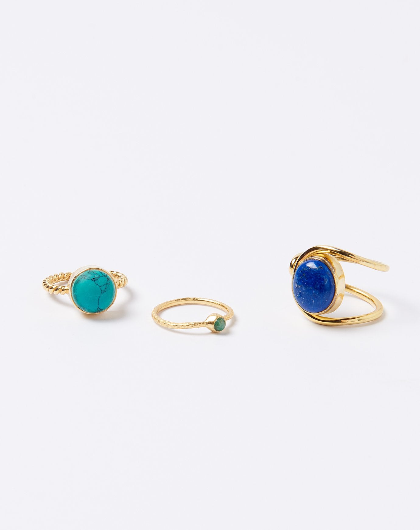 Ida James Twisted Giza Ring in Turquoise