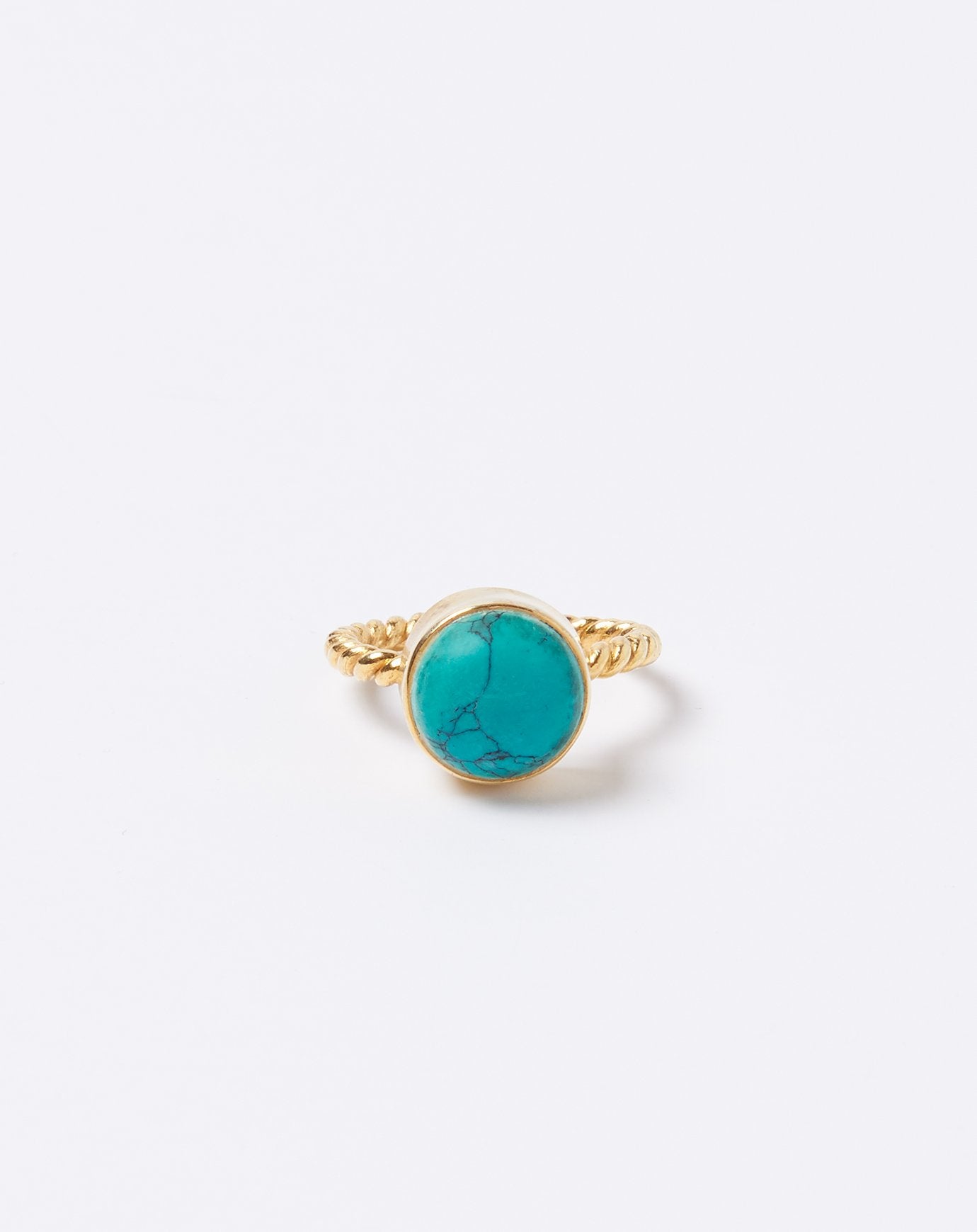 Ida James Twisted Giza Ring in Turquoise