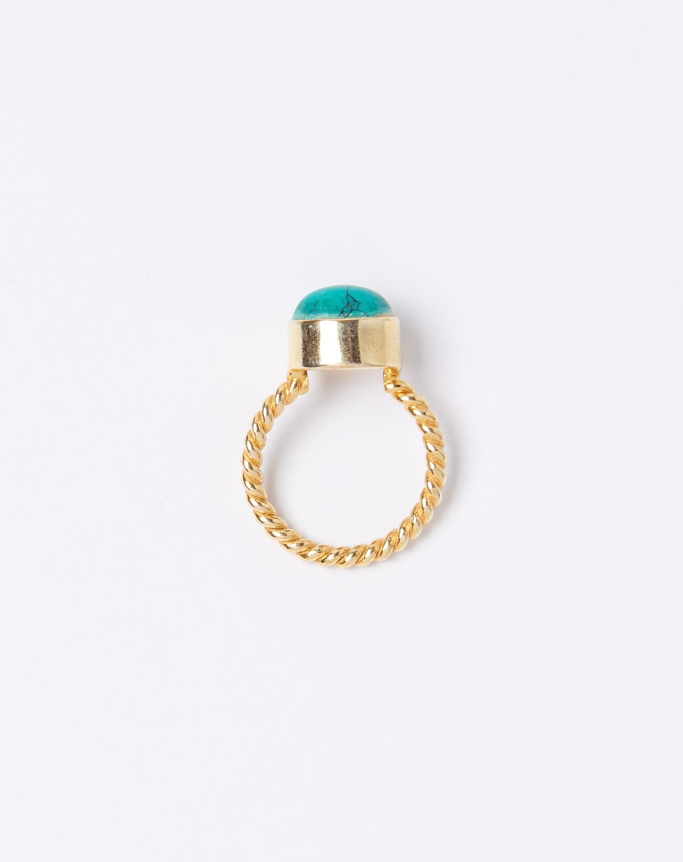 Ida James Twisted Giza Ring in Turquoise