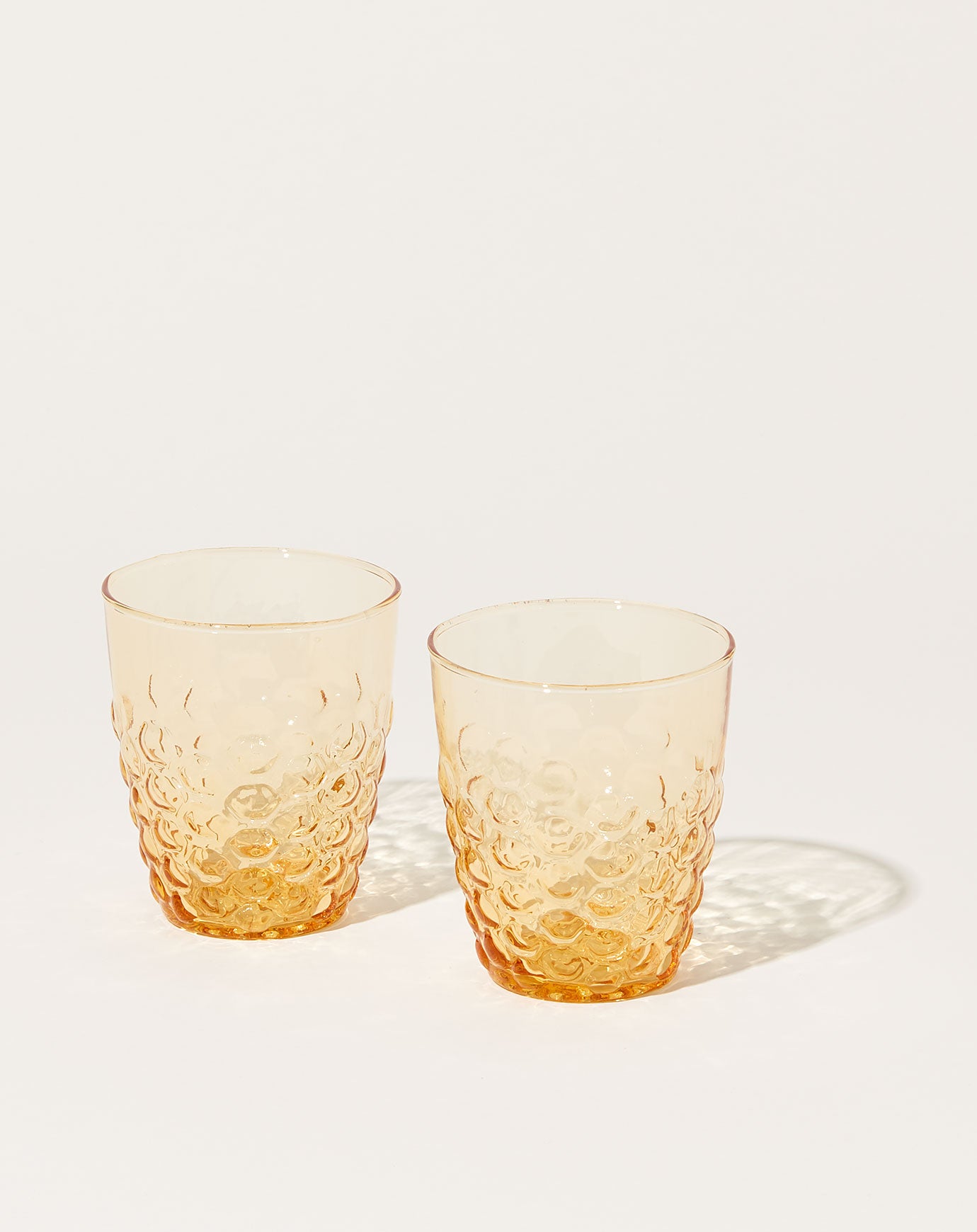 il Buco Vita Honeycomb Patterned Tumbler in Amber