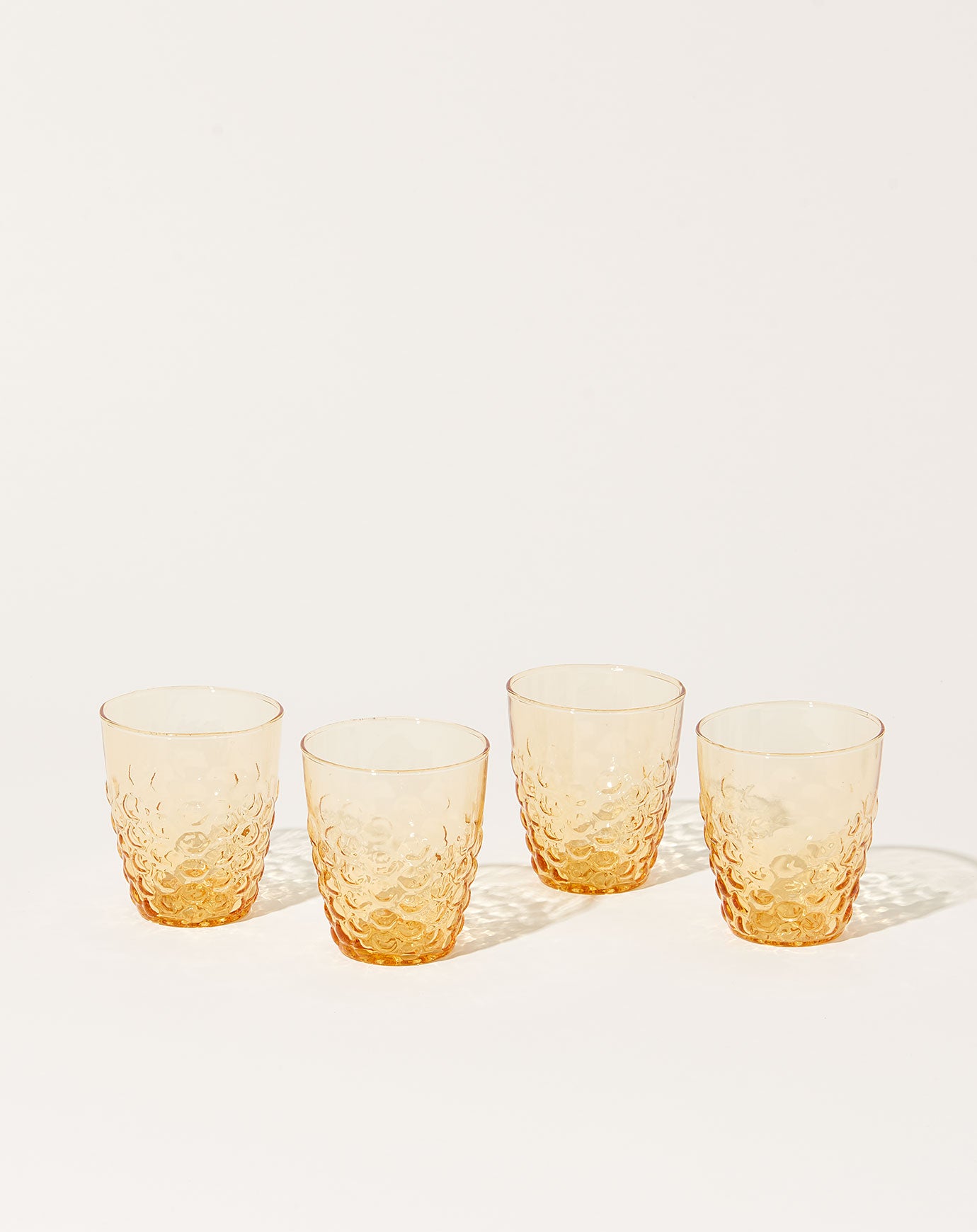 il Buco Vita Honeycomb Patterned Tumbler in Amber