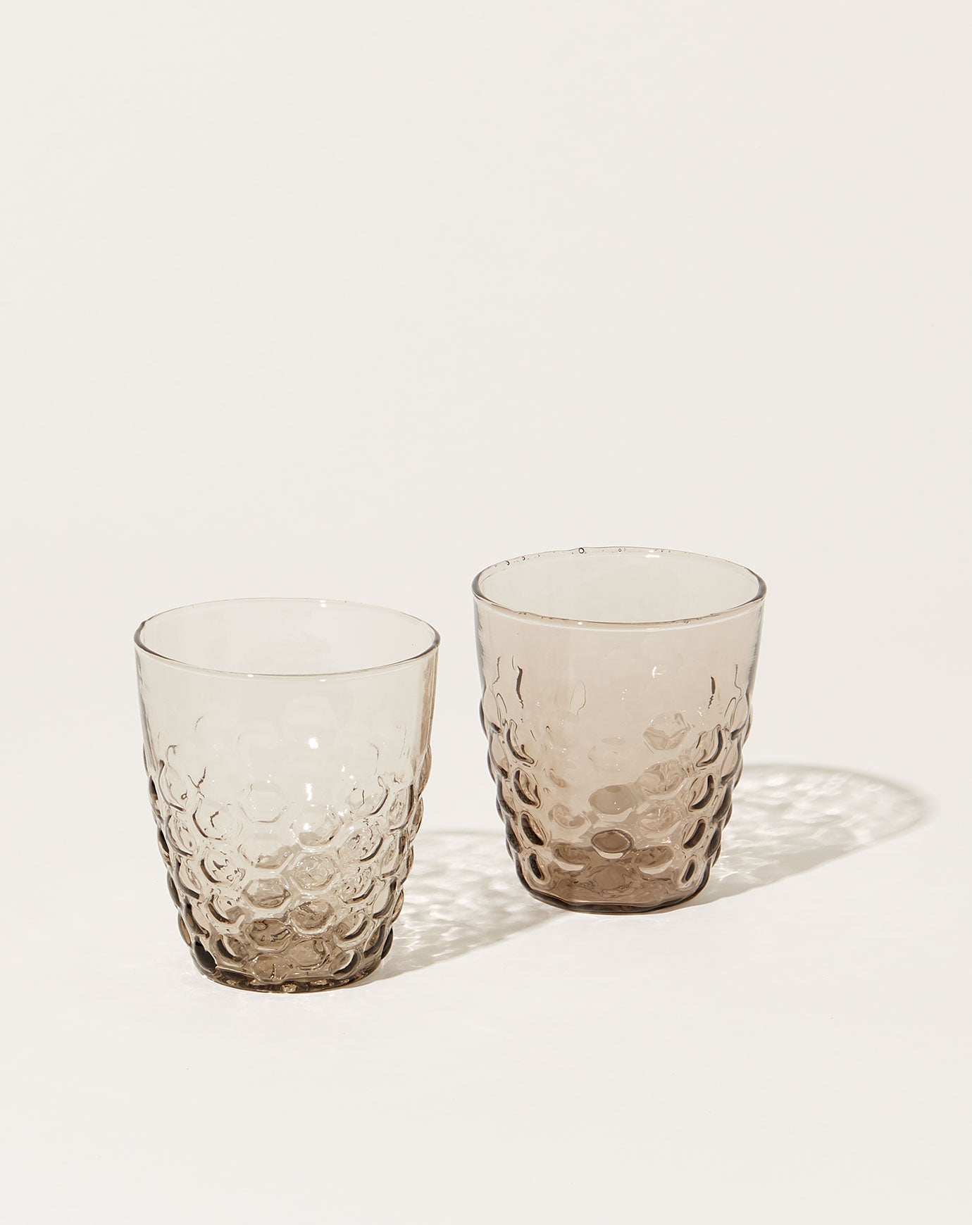 il Buco Vita Honeycomb Patterned Tumbler in Smoke