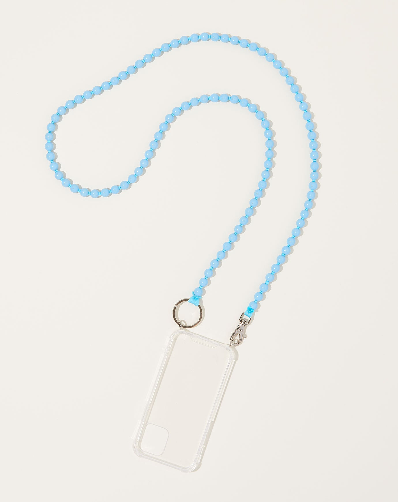 Ina Seifart Handykette iPhone Necklace in Pastel Blue on Blue