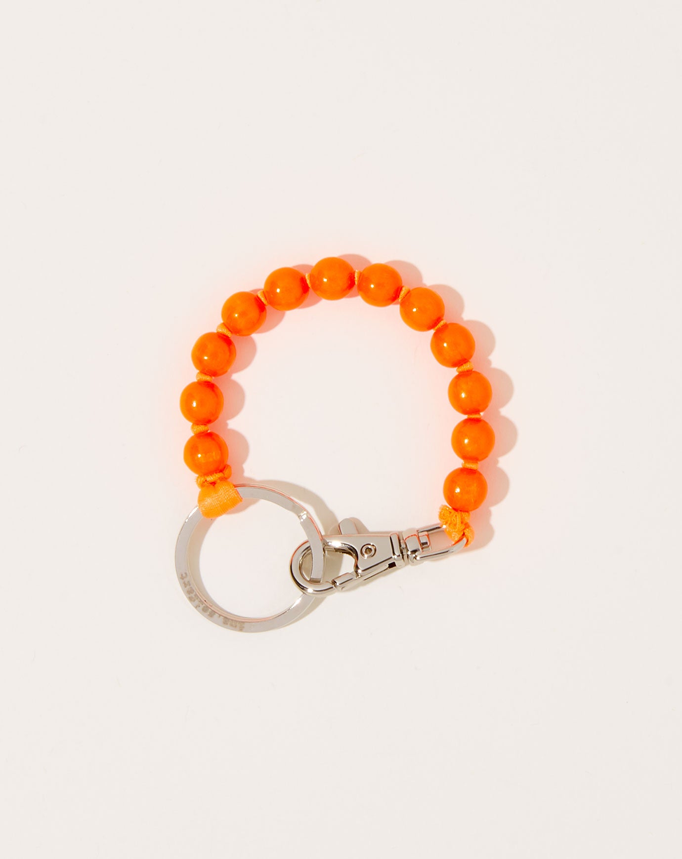 Ina Seifart Perlen Short Keyholder in Neon Orange