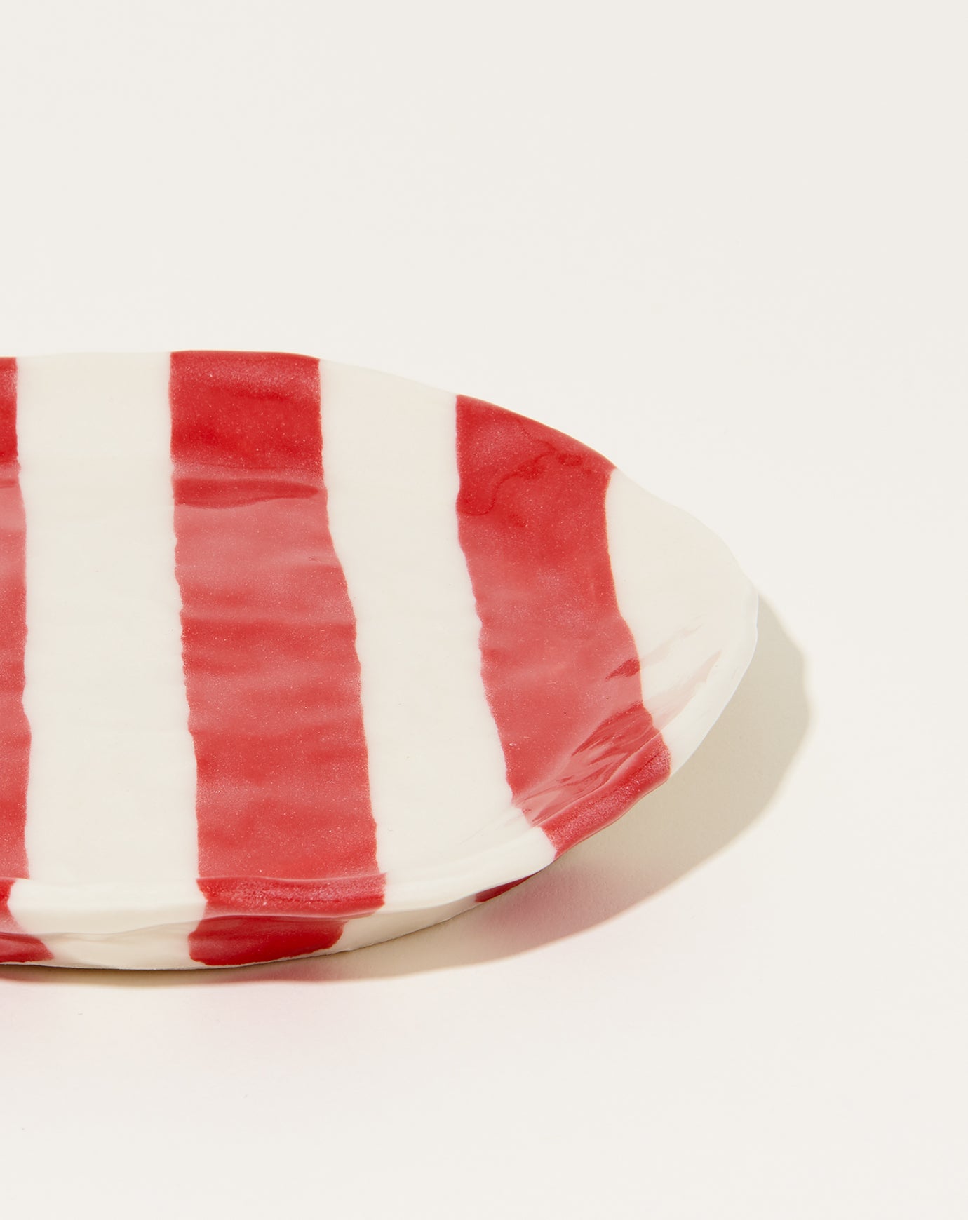 Isabel Halley Ribbon Plate in Red