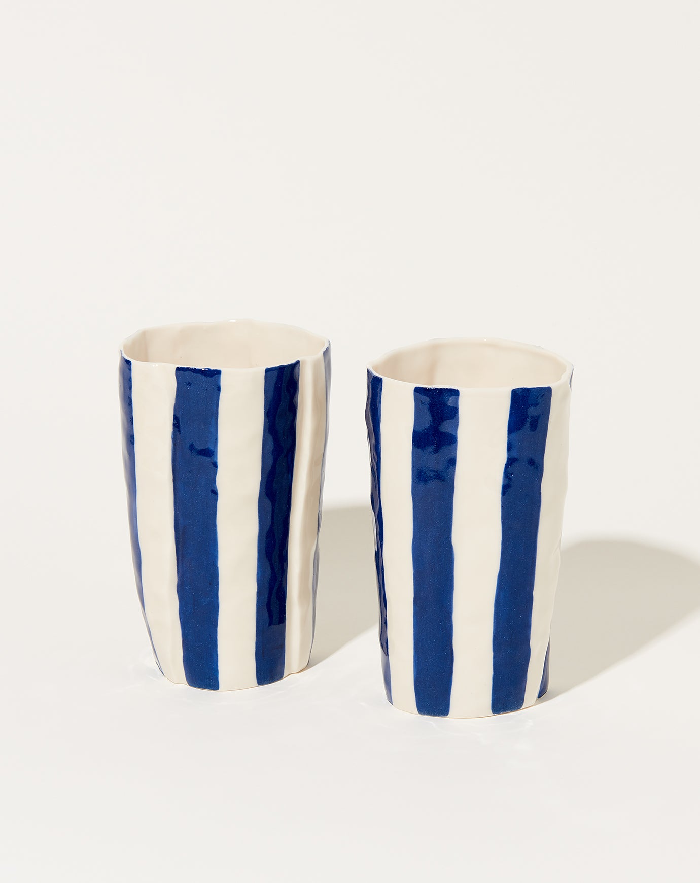 Isabel Halley Water Cup in Blue Stripes