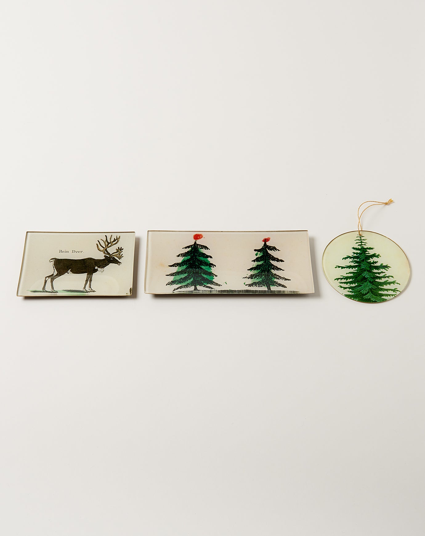 John Derian 2 Trees Rectangular Tray