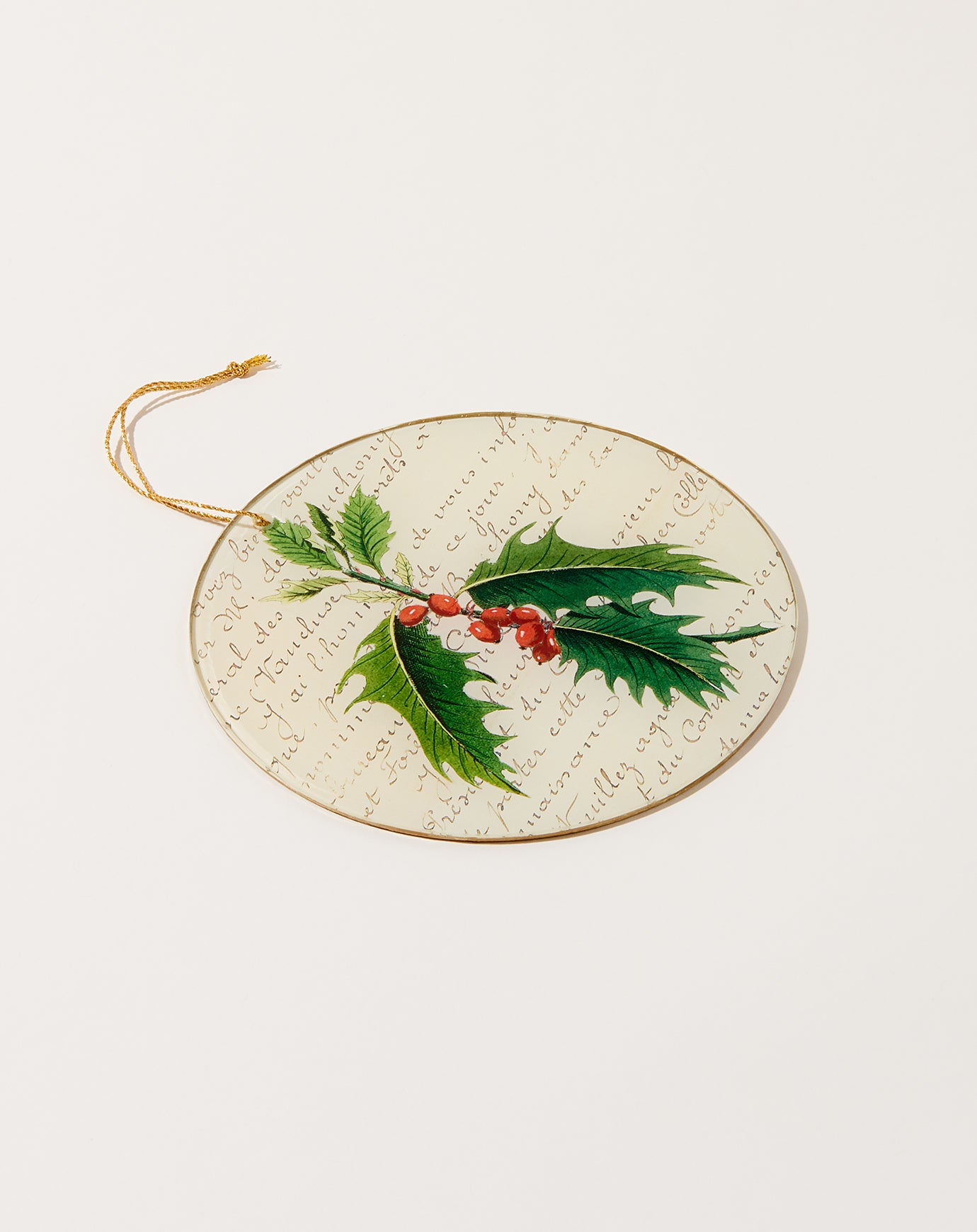 John Derian Holly Ornament