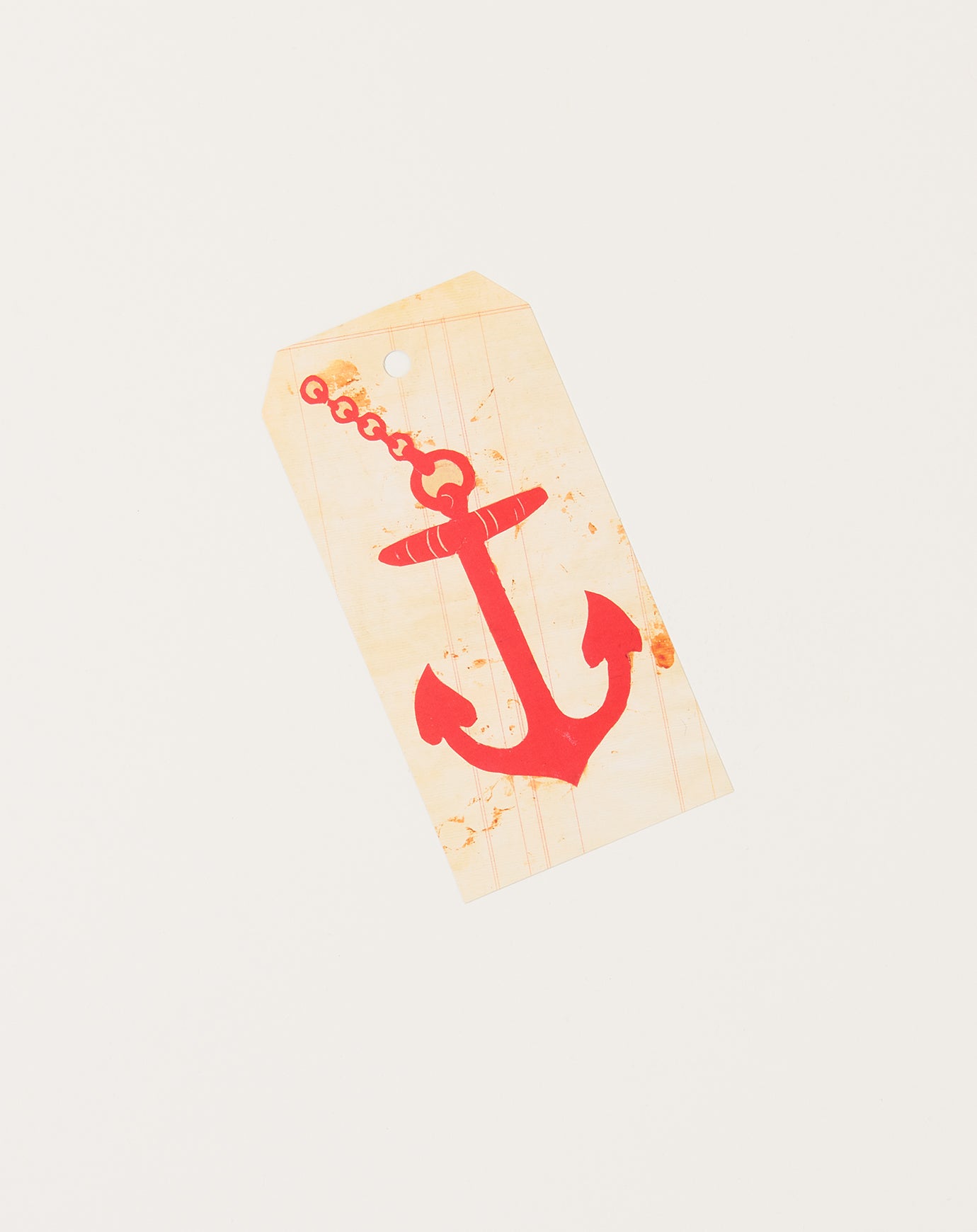 John Derian Orange Anchor Gift Tags