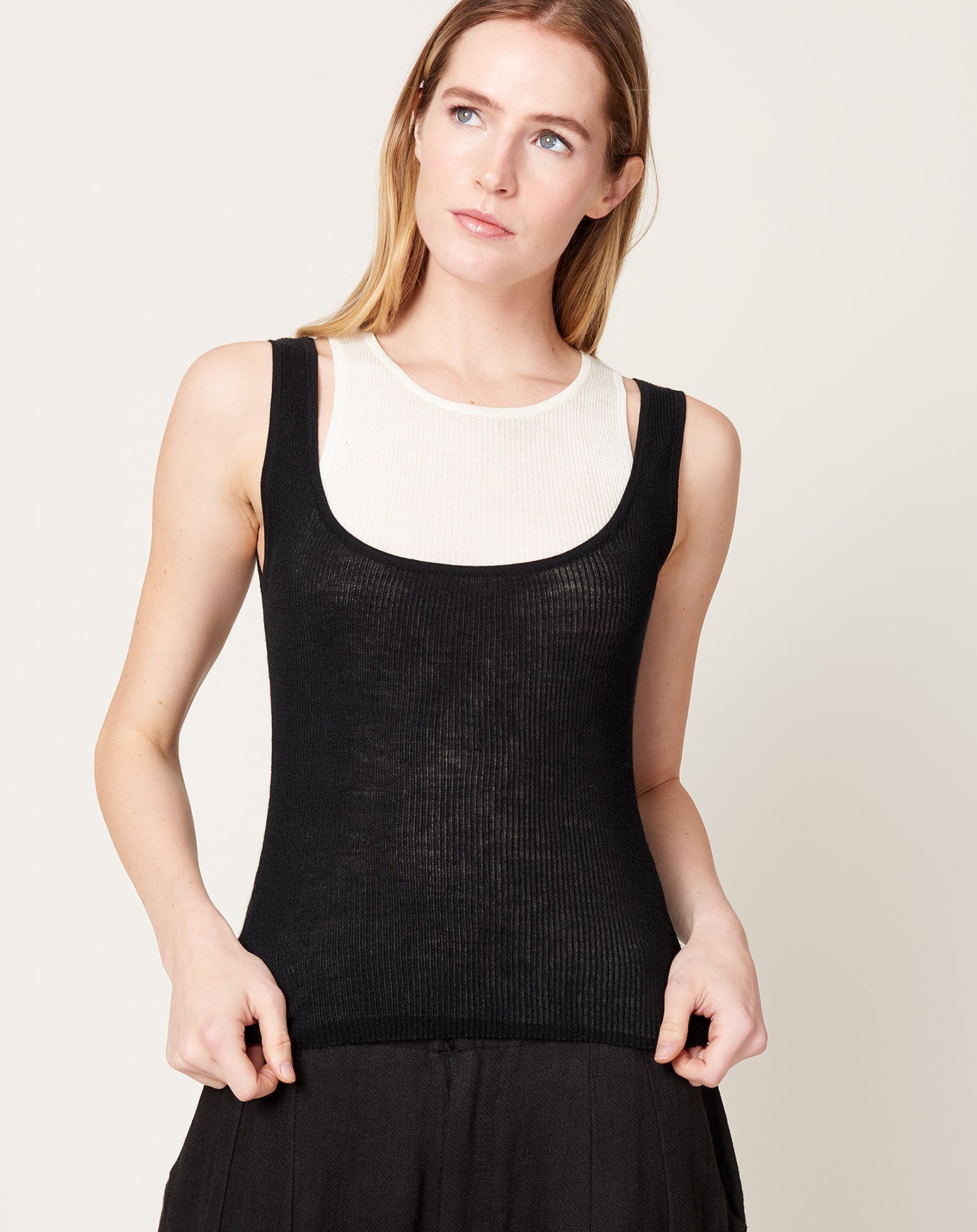 Kallmeyer Alana Slinky Tank in Black