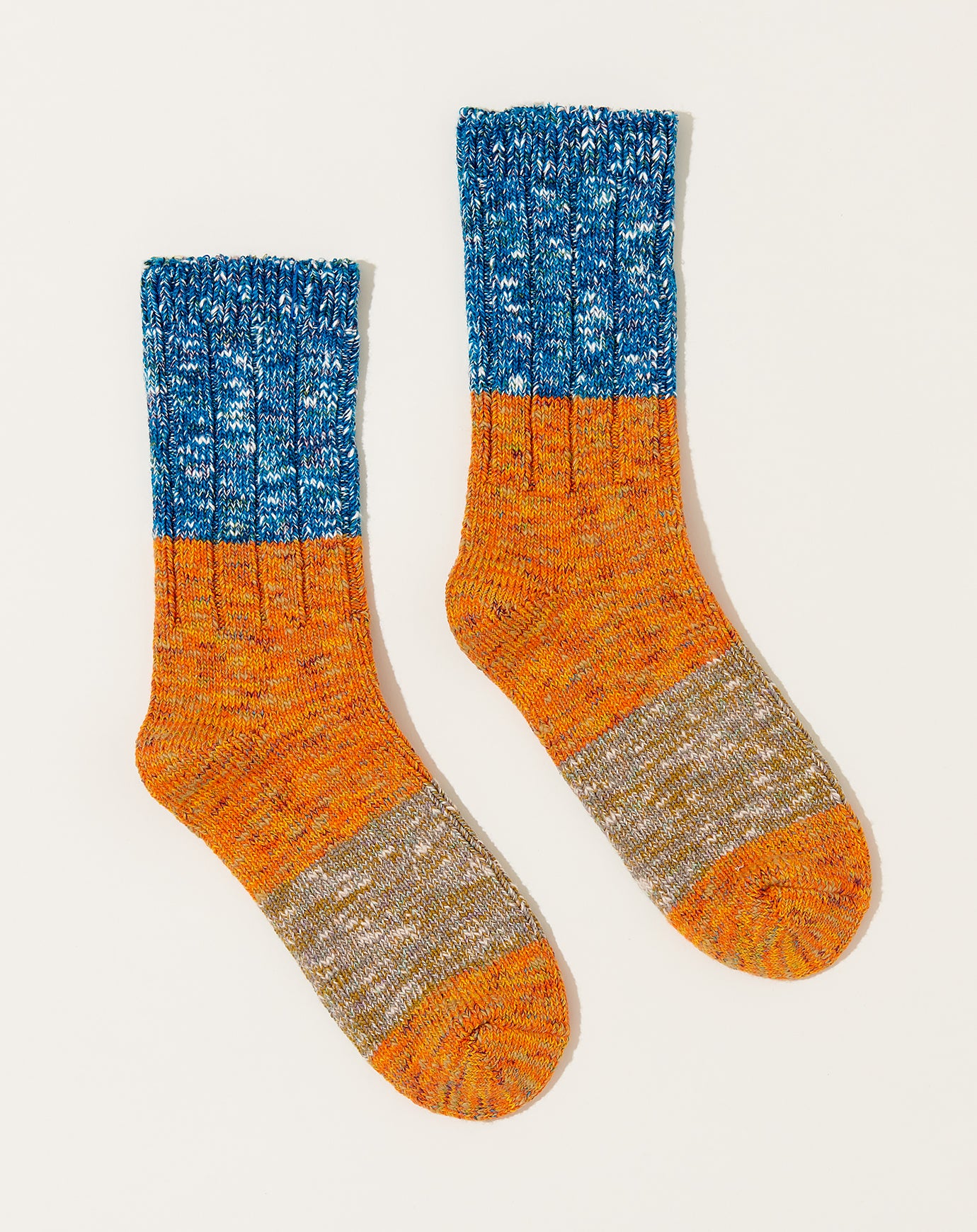 Kapital Gogh Stretch Socks in Orange