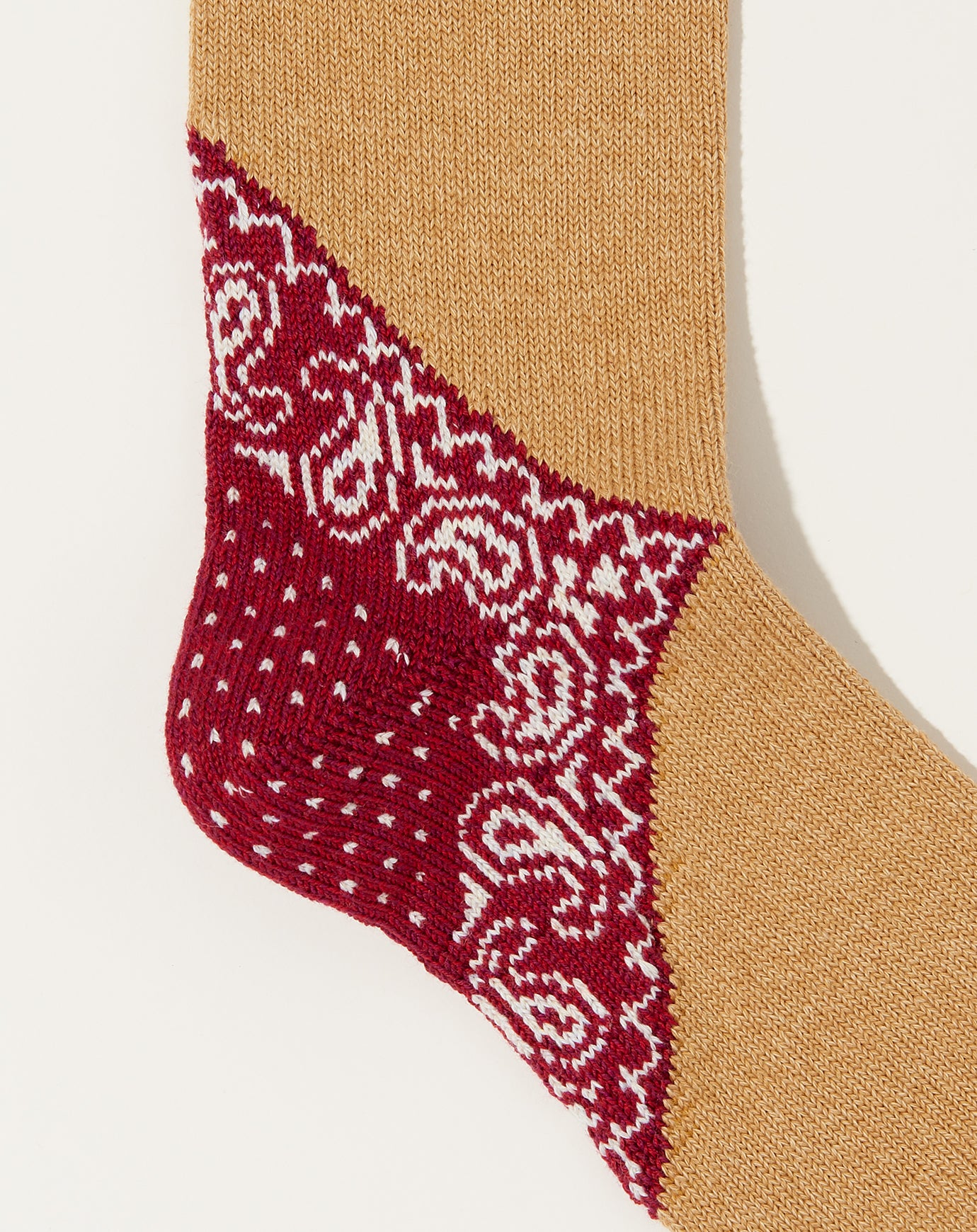 Kapital 96 Yarns Paisley Bandana Socks in Red