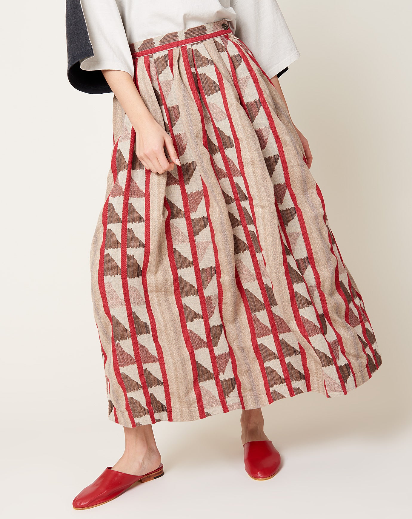 Kapital Cotton Pueblo Stripe HARVEST Skirt