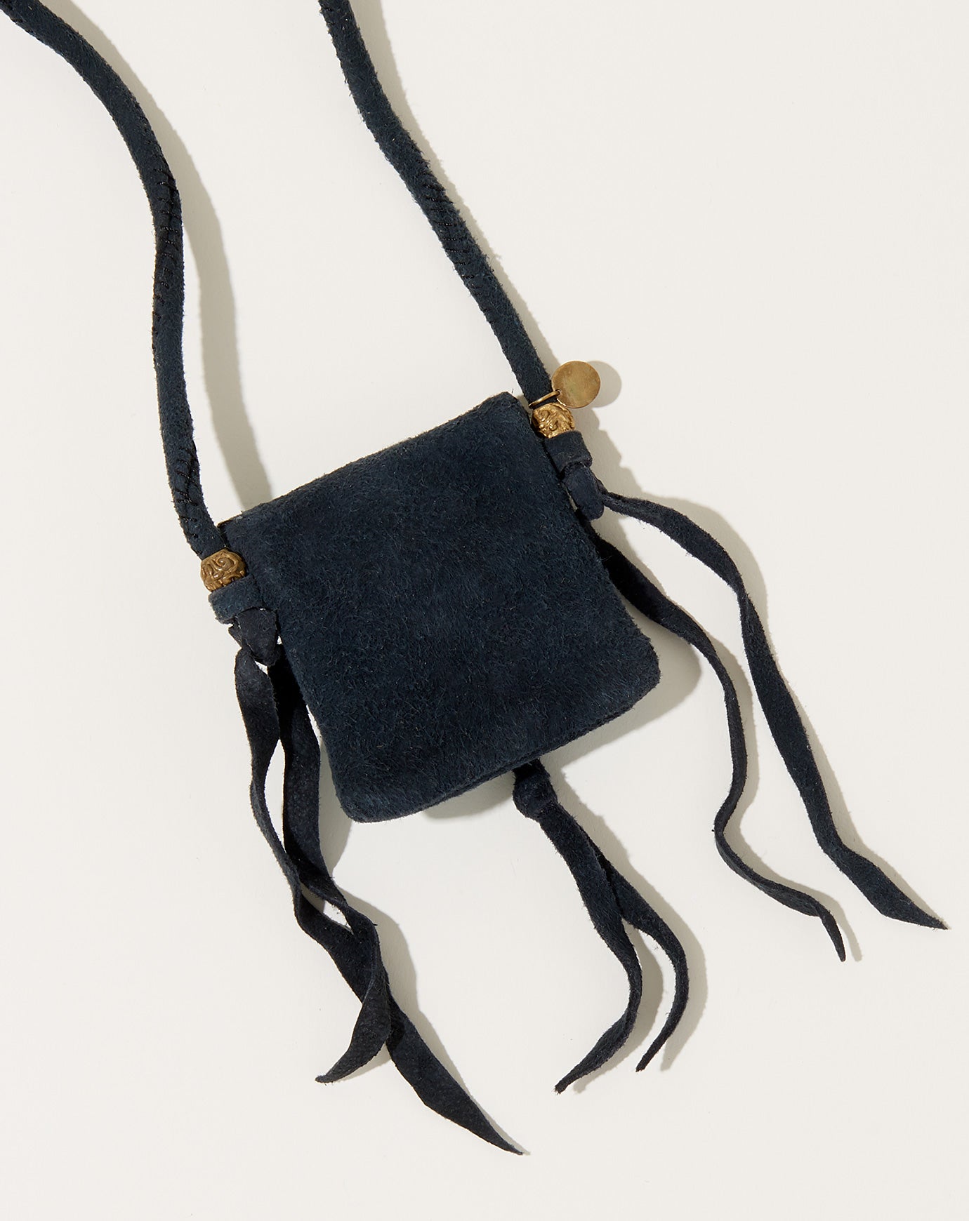 Kapital Deer Leather Pueblo Rain Charm in Black