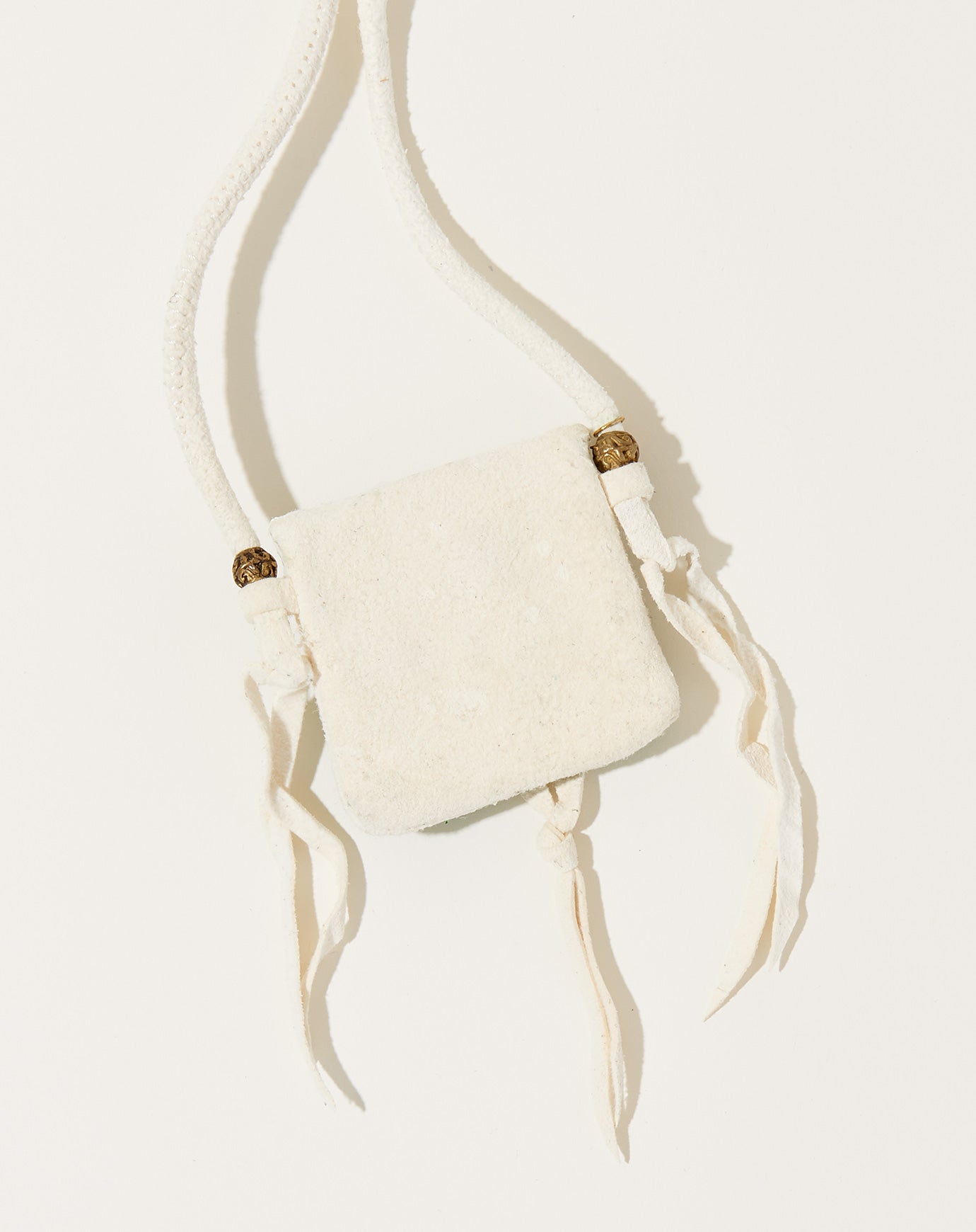 Kapital Deer Leather Pueblo Rain Charm in White