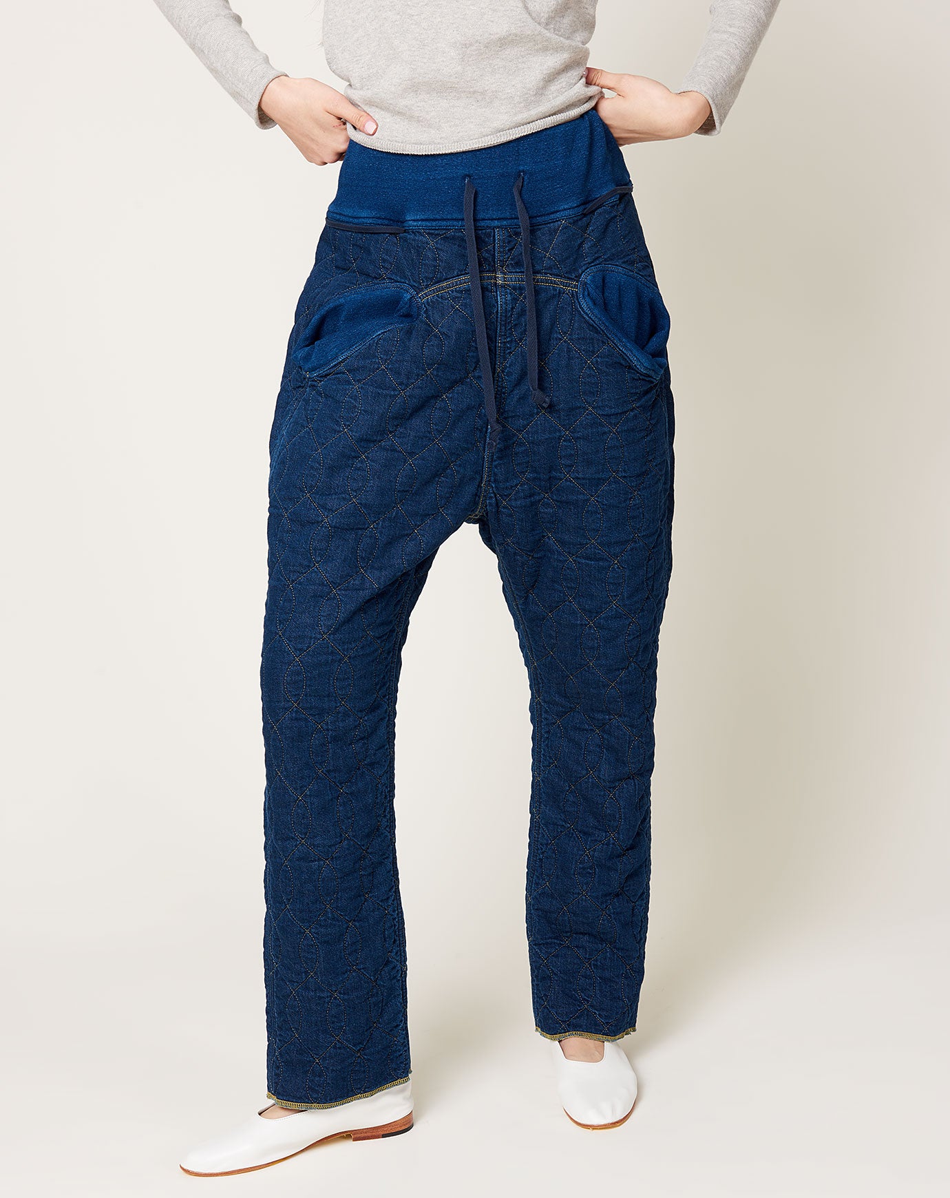 Kapital Denim x Waffle Quilting SAROUEL NOUVELLE Pants