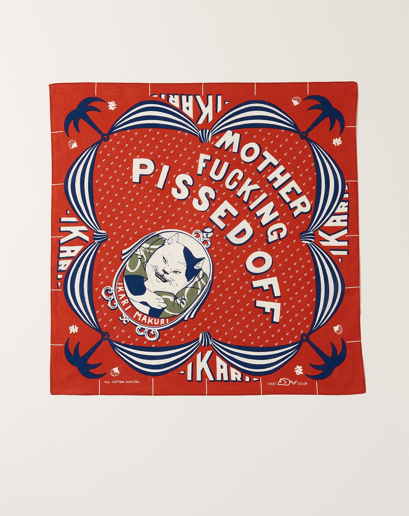 Kapital Ikuri Makuri Bandana in Red