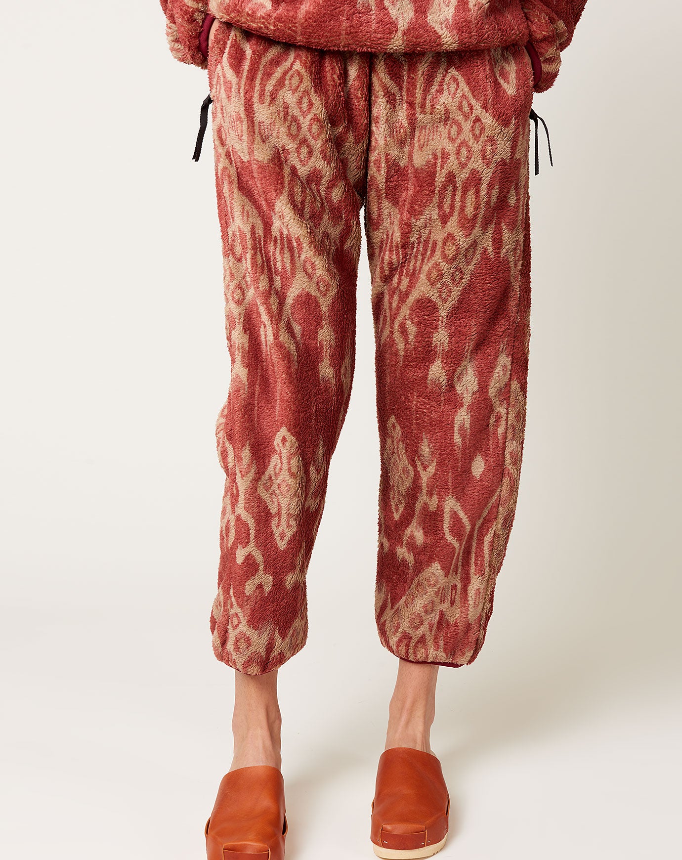 Kapital JAVA KASURI Fleece EASY Pants in Red