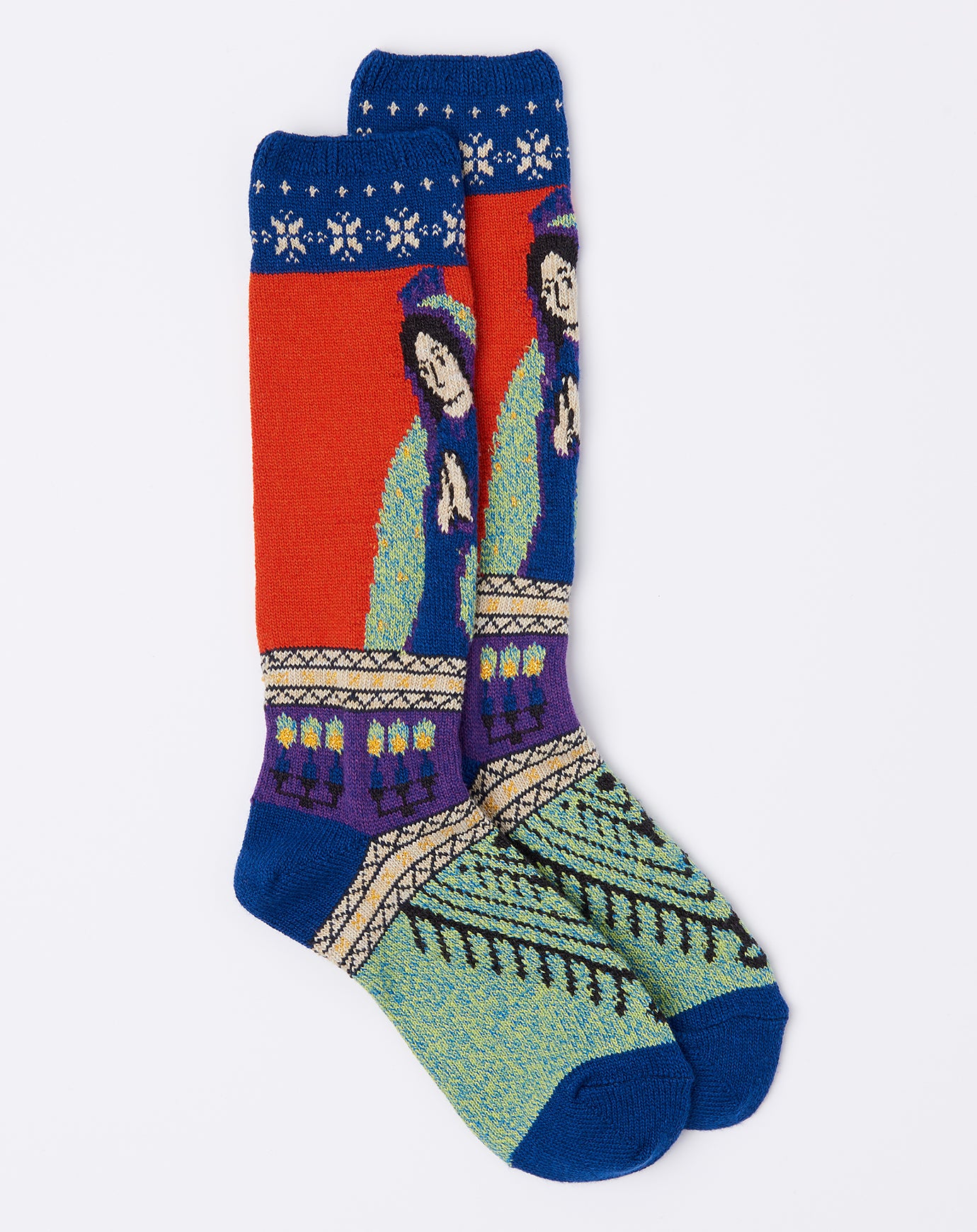 Kapital Short Maria Socks in Blue