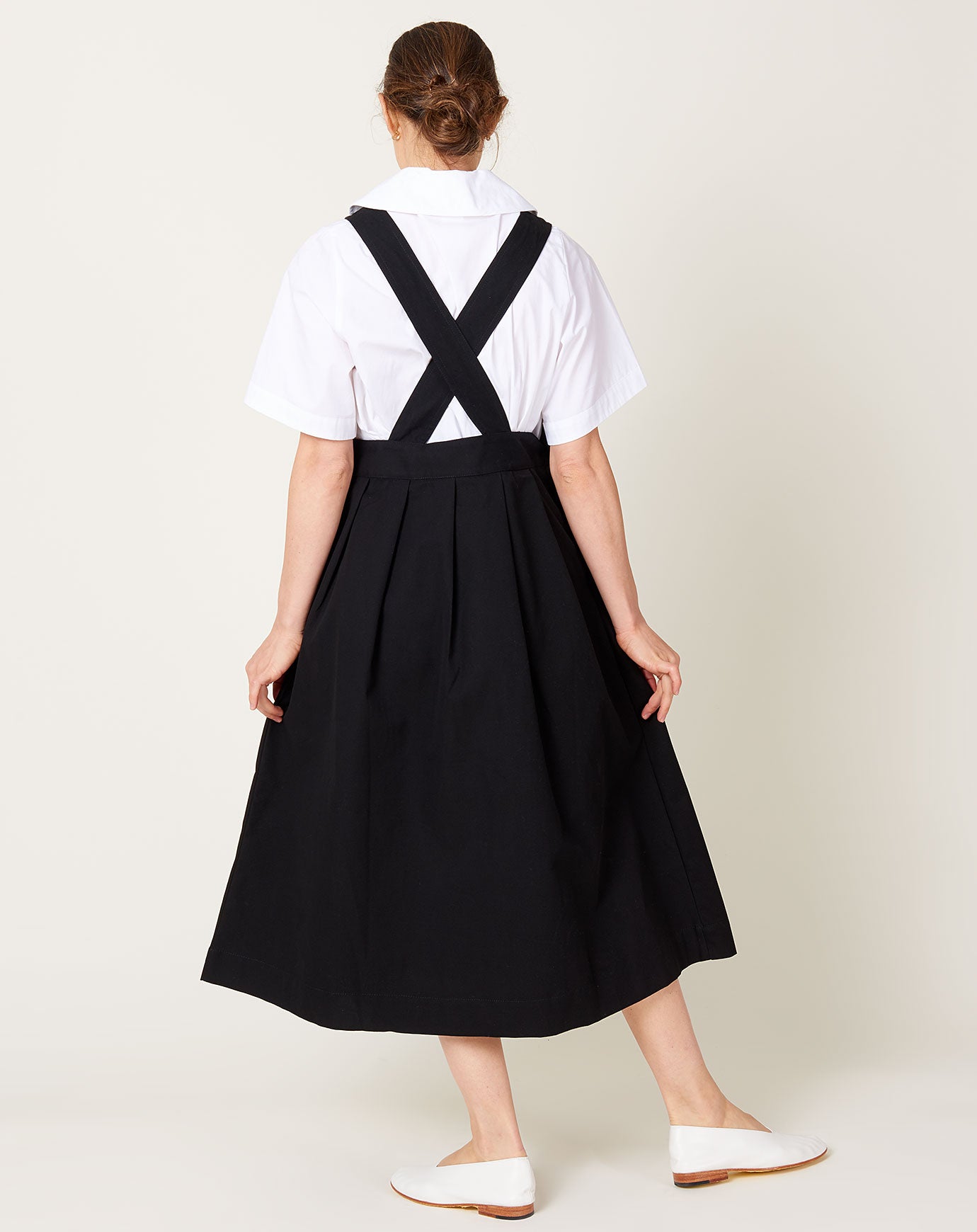 Kowtow Apron Dress in Black