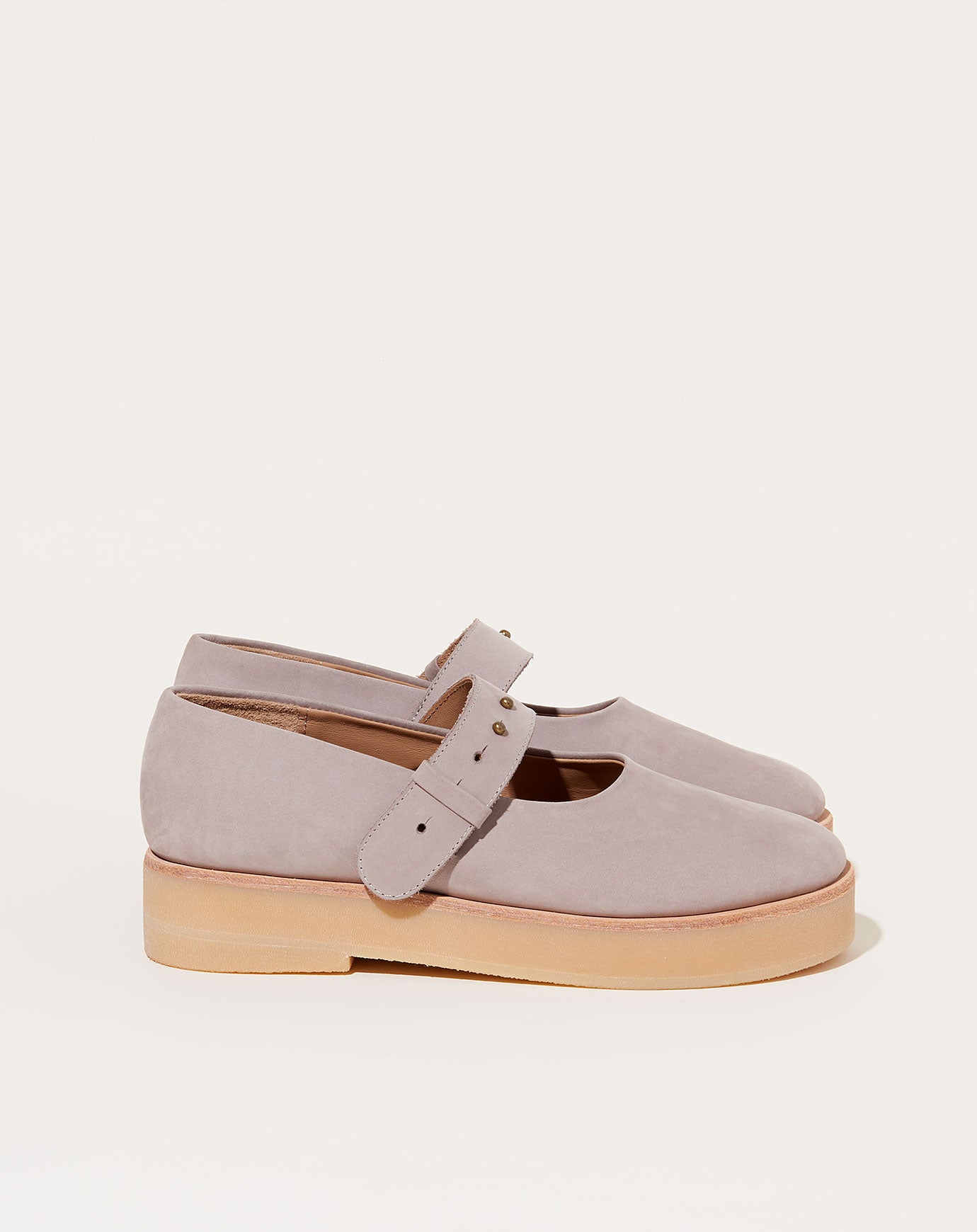 Lauren Manoogian Raw Stud Shoe in Gris