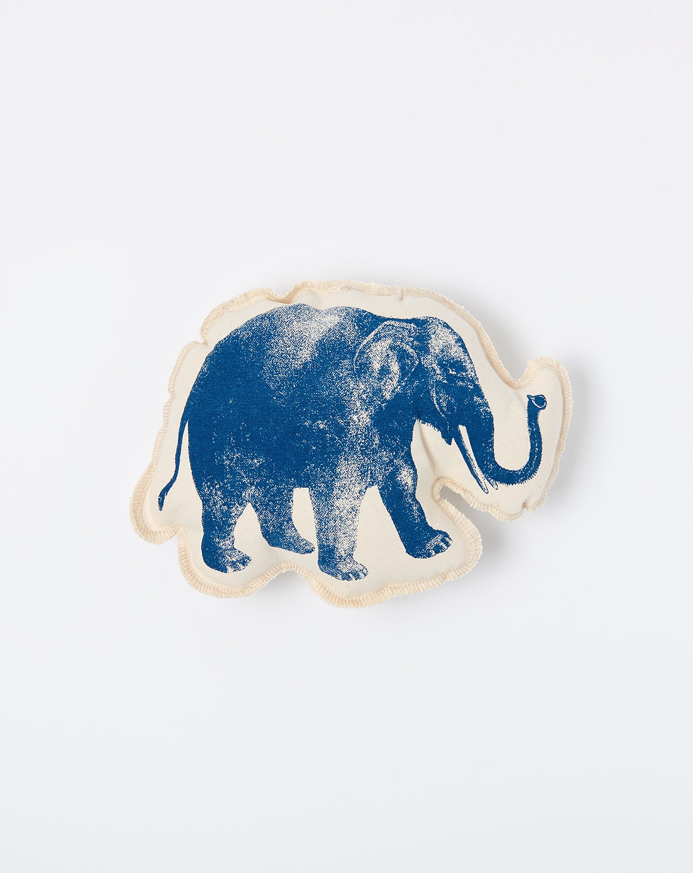 Lucky Fish Elephant Cushion in Navy