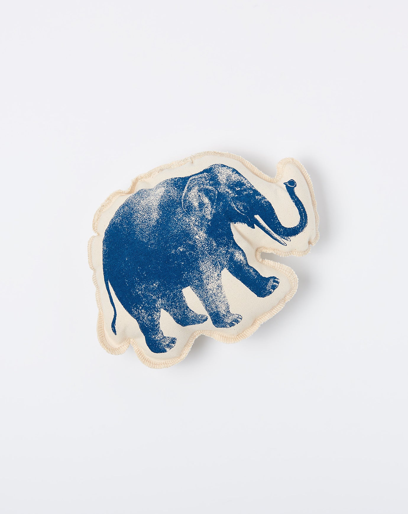 Lucky Fish Elephant Cushion in Navy