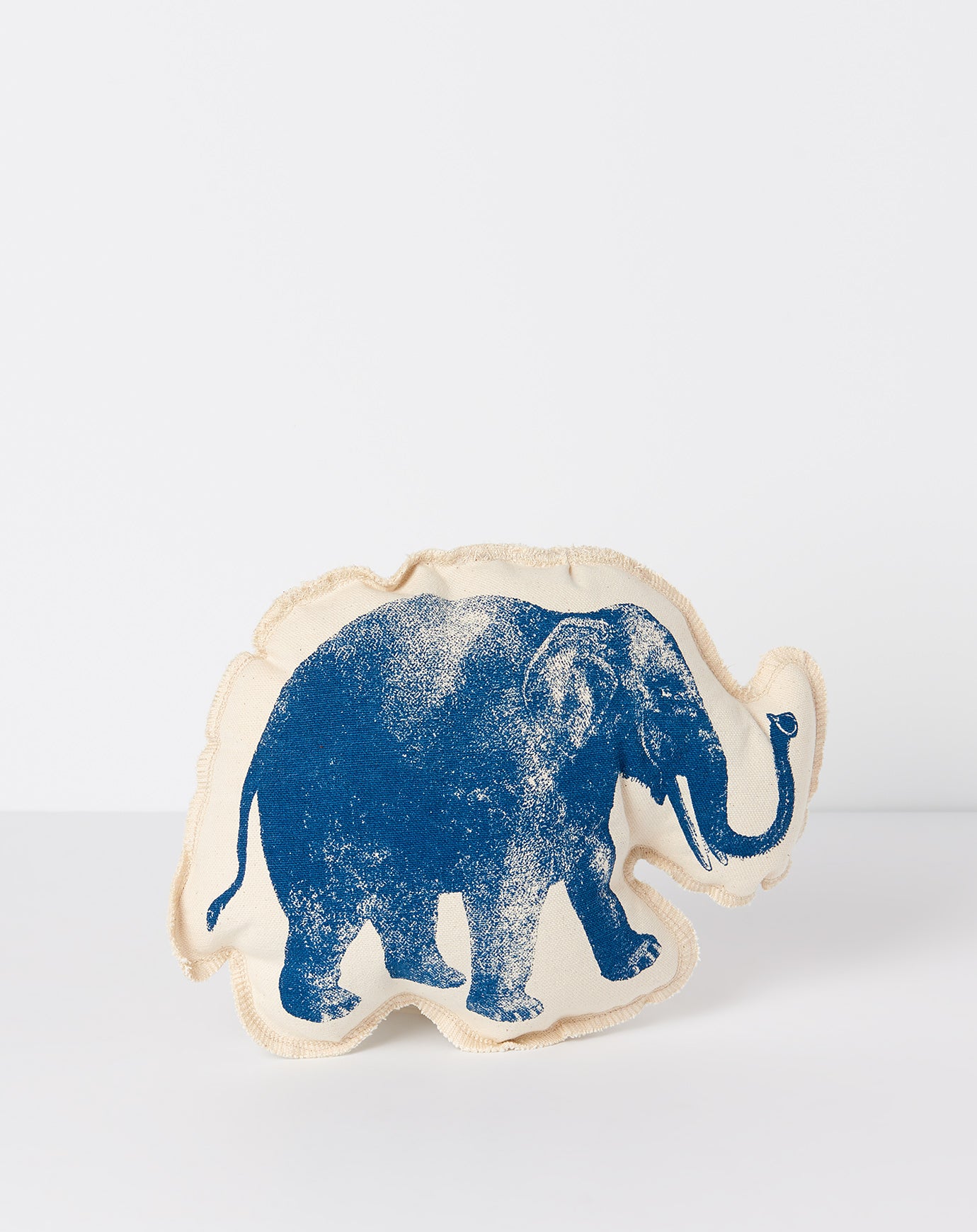 Lucky Fish Elephant Cushion in Navy