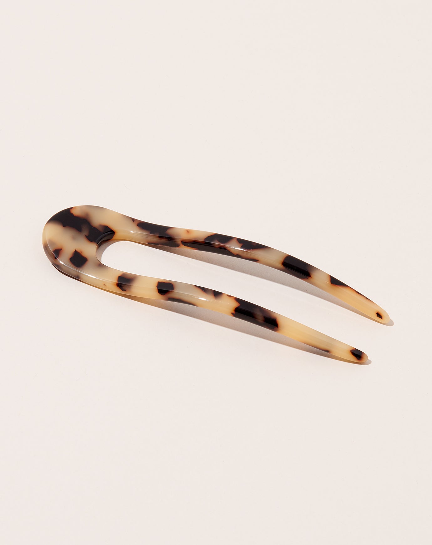 Machete French Hair Pin in Blonde Tortoise