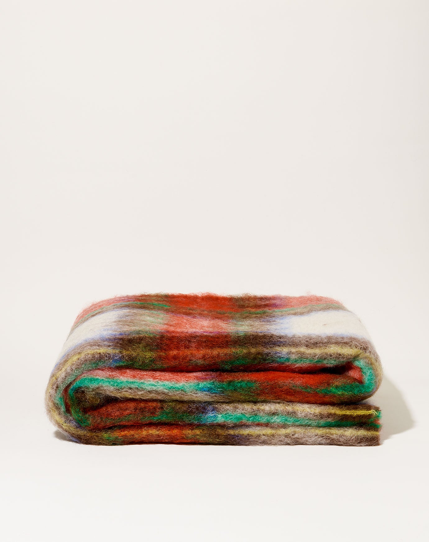 Mantas Ezcaray Mohair Cuadros Blanket in Classic Tartan