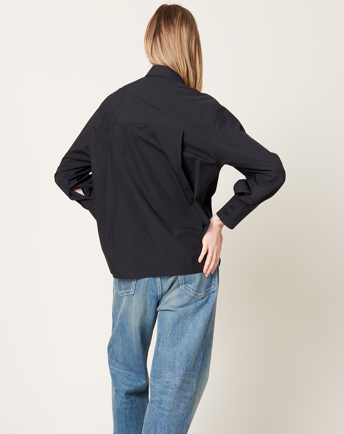 Maria McManus Covered Placket Shirt in Black