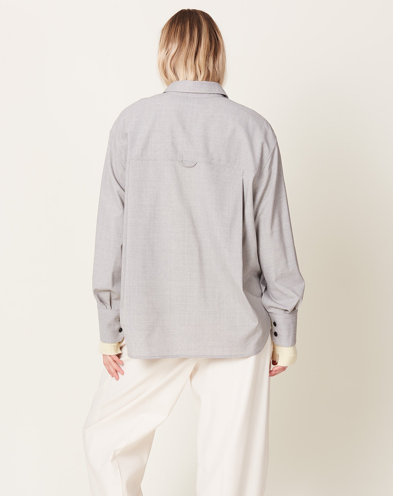 Maria McManus Oversized Shirt in Light Heather Grey