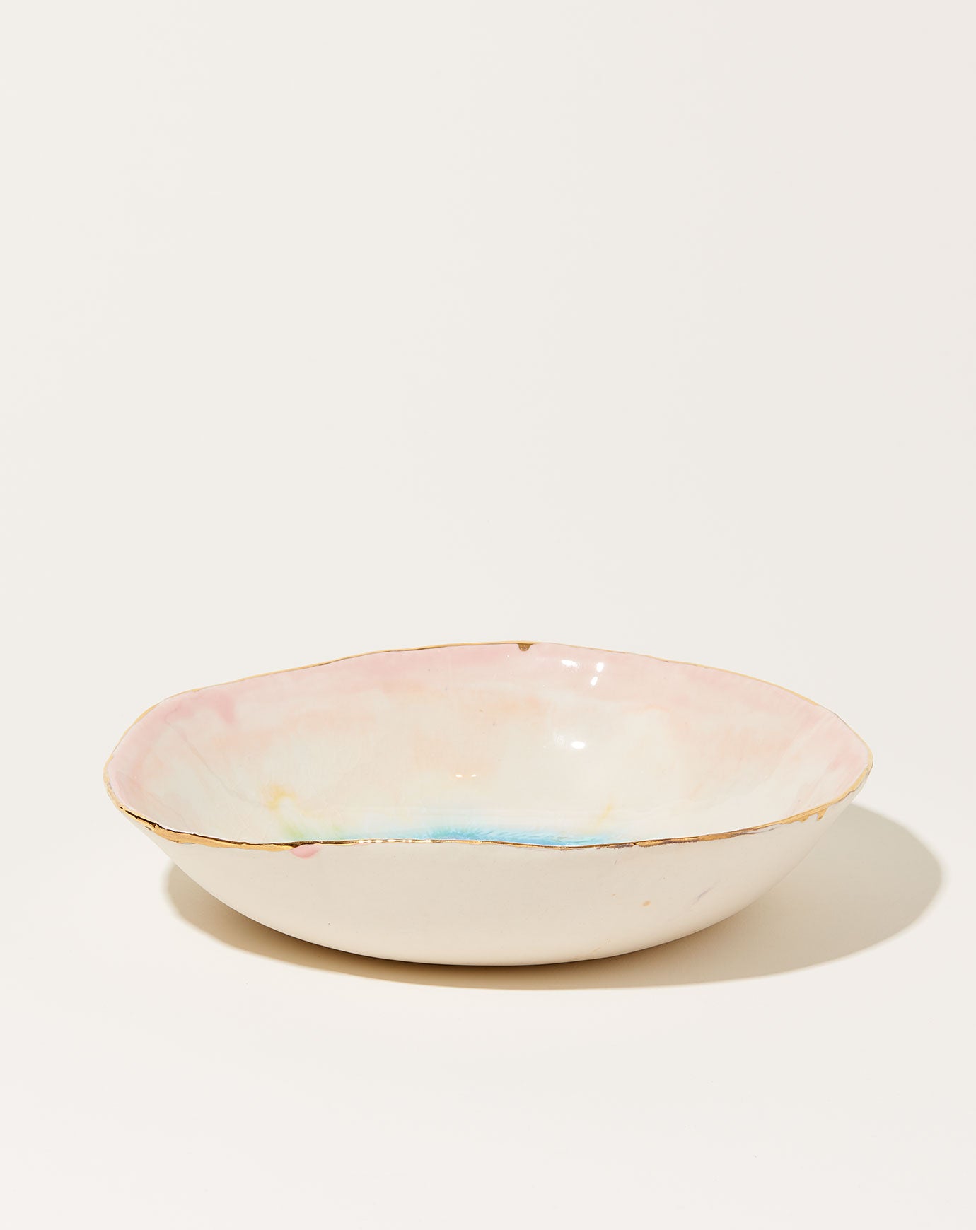 Minh Singer Large Prism Bowl with Gold