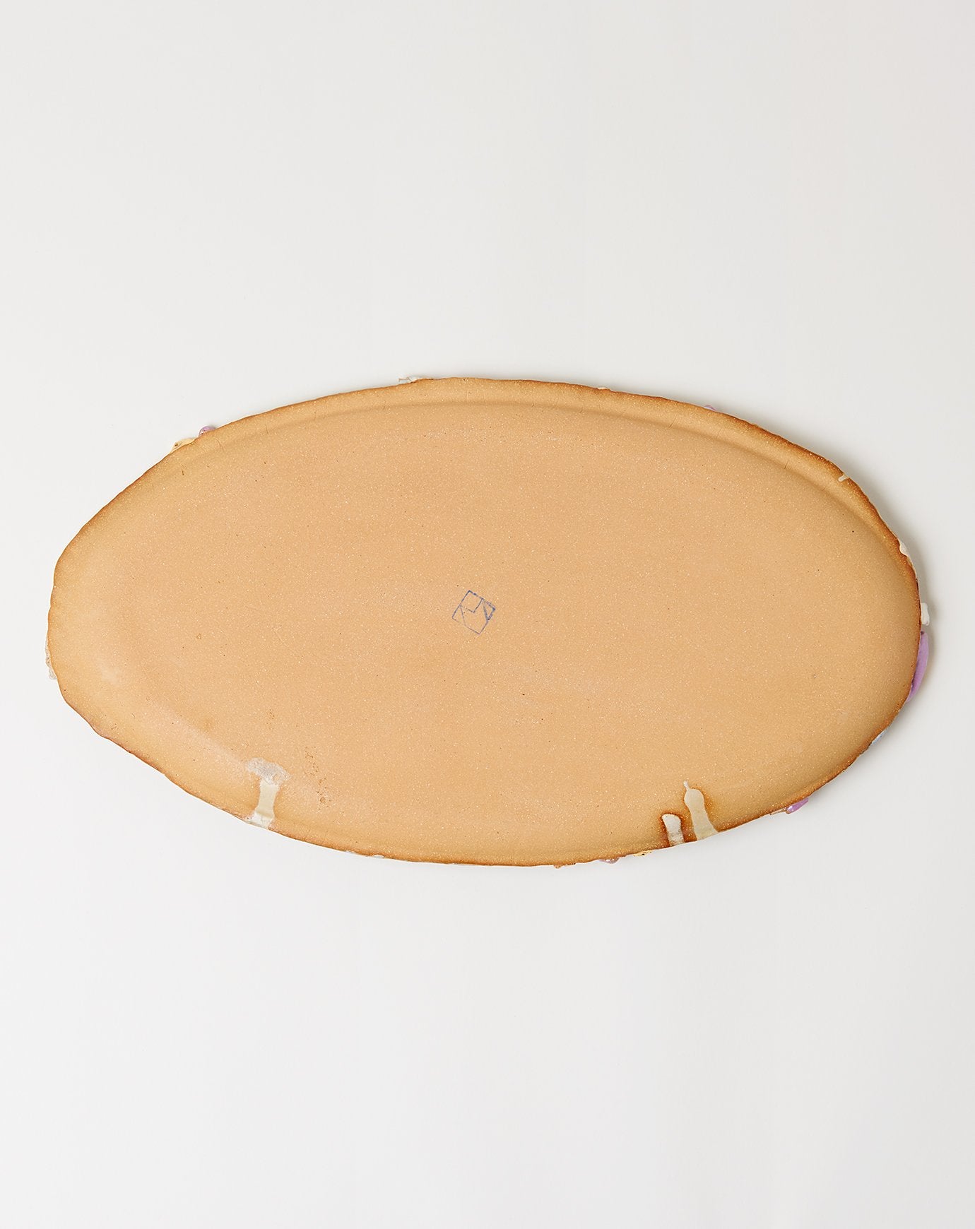 Minh Singer X-Large Ambrosia Oval Platter with Lilac Crust in Beach