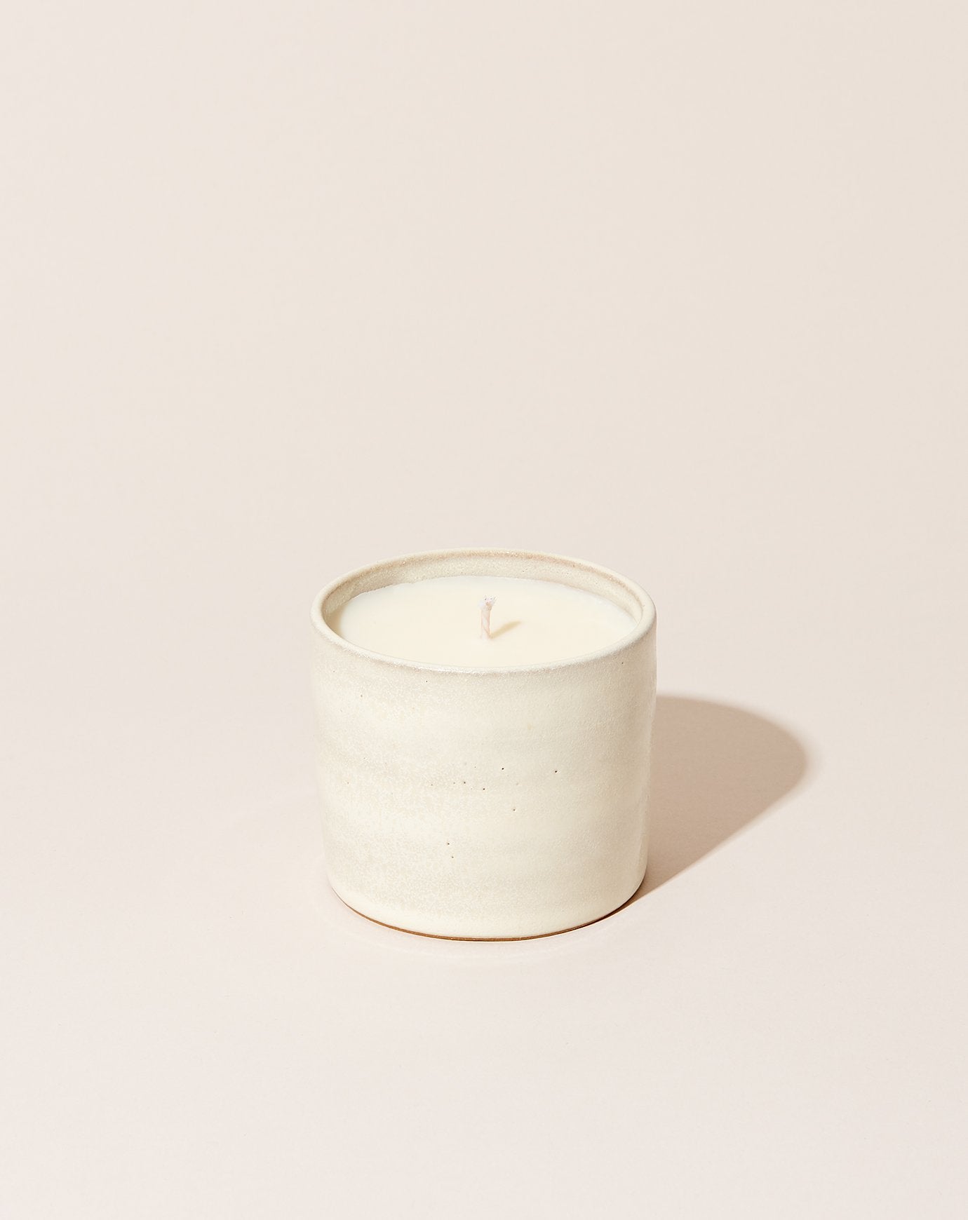 Na Nin Home Collection Off White Ceramic Bath Candle