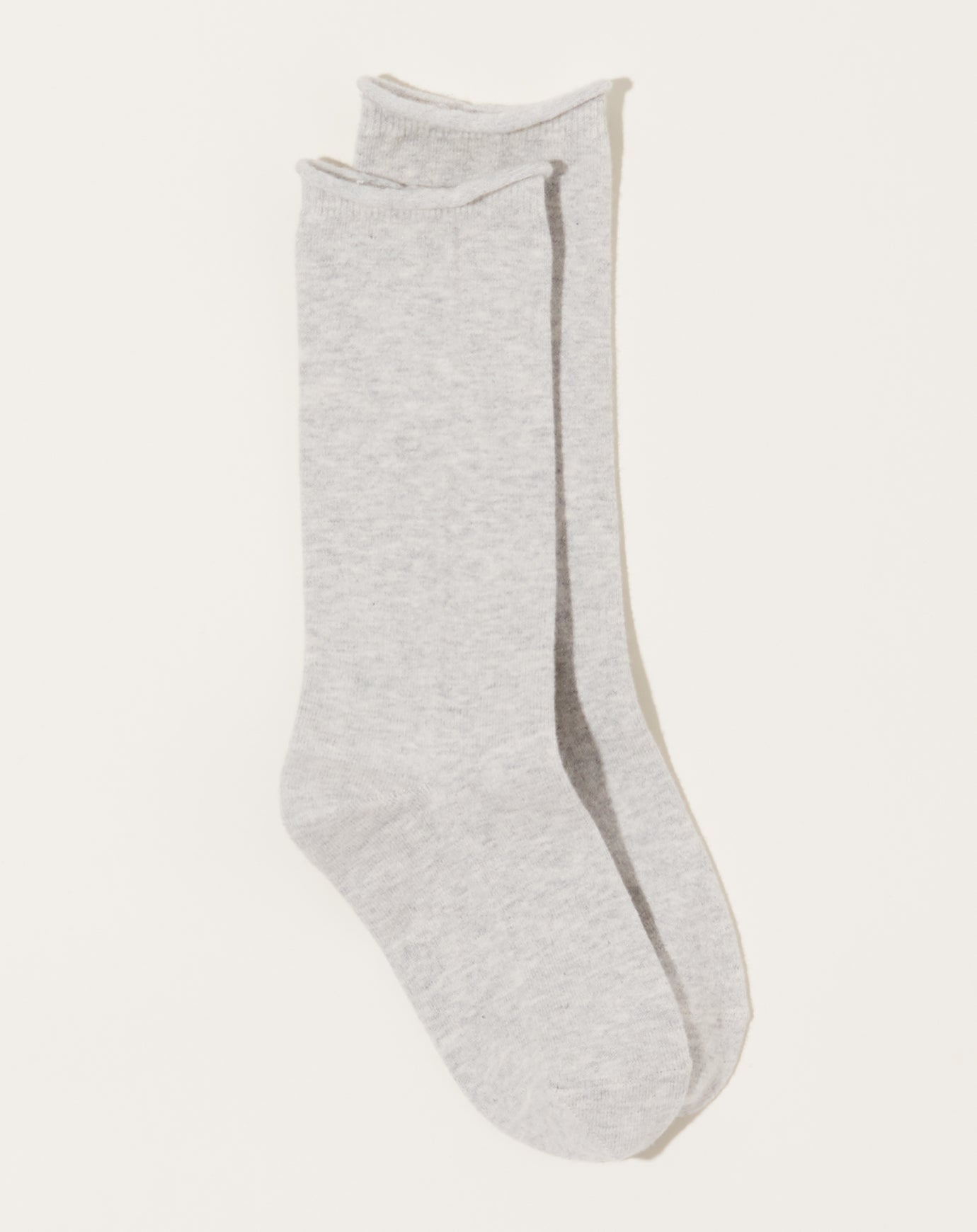 Nishiguchi Kutsushita Cashmere Cotton Socks in Light Grey