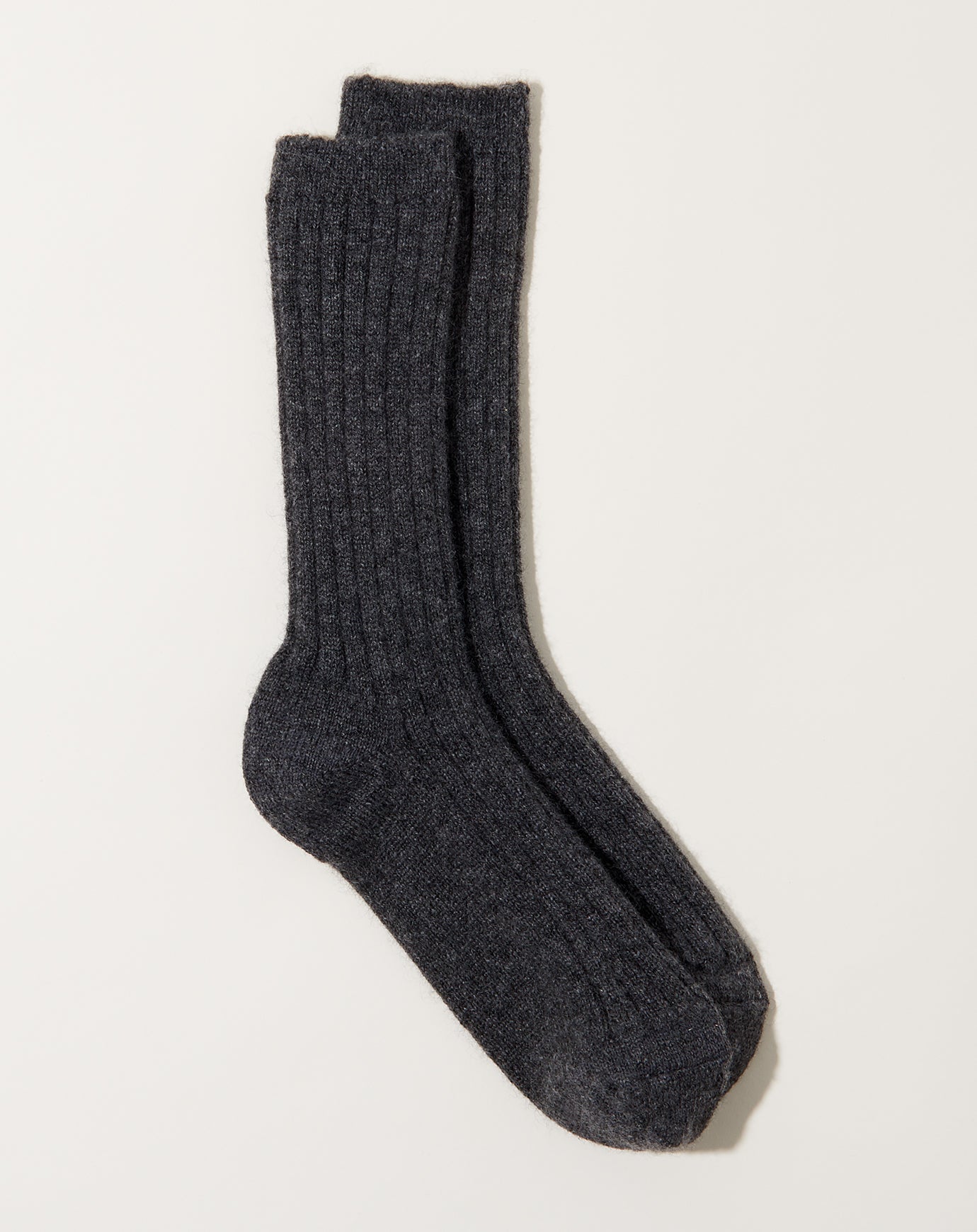 Nishiguchi Kutsushita Cashmere Ribbed Socks in Boston