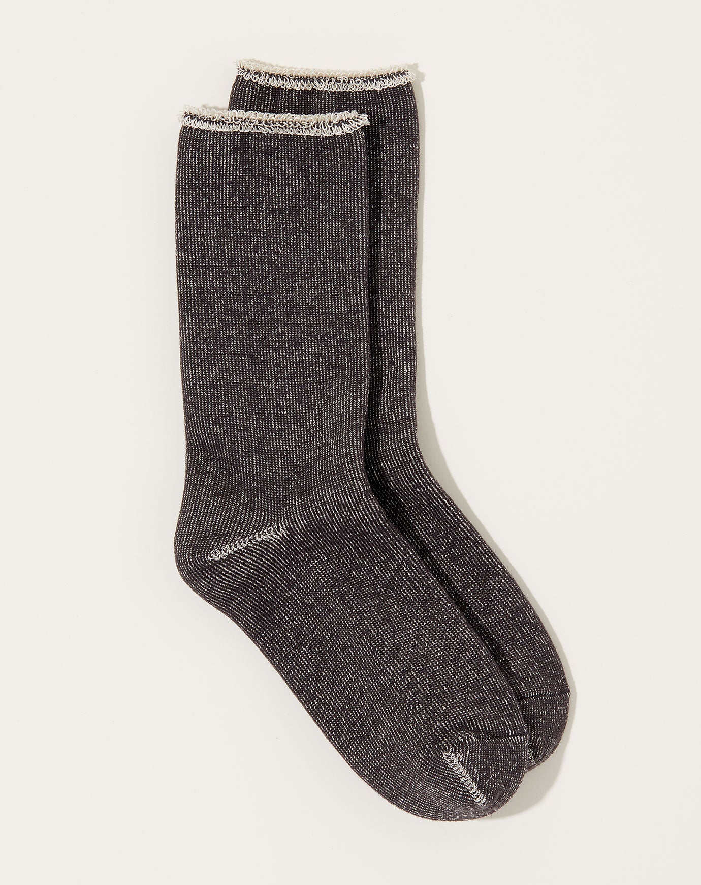 Nishiguchi Kutsushita Silk Cotton Lounge Socks in Charcoal