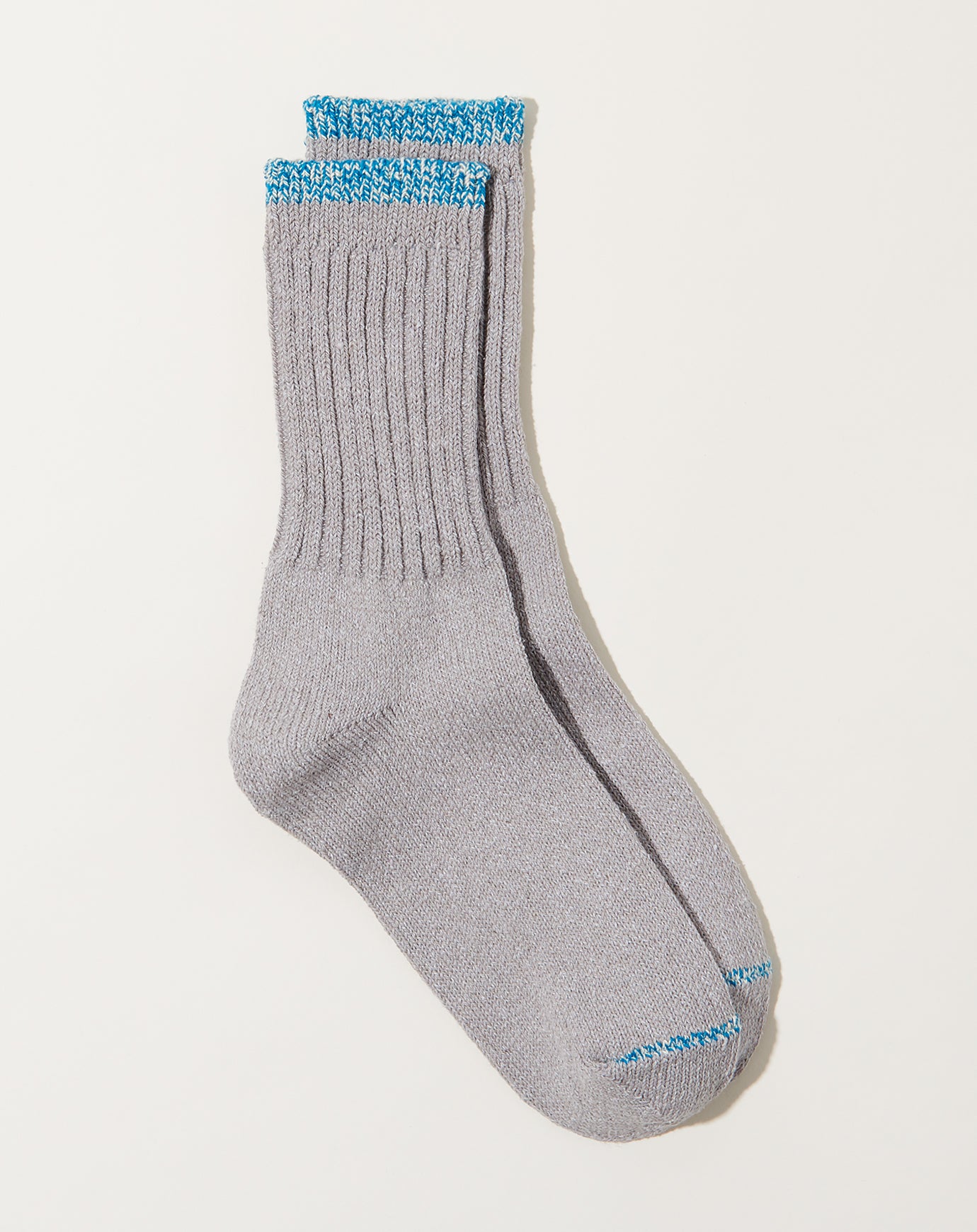 Nishiguchi Kutsushita Silk Cotton Socks in Light Grey