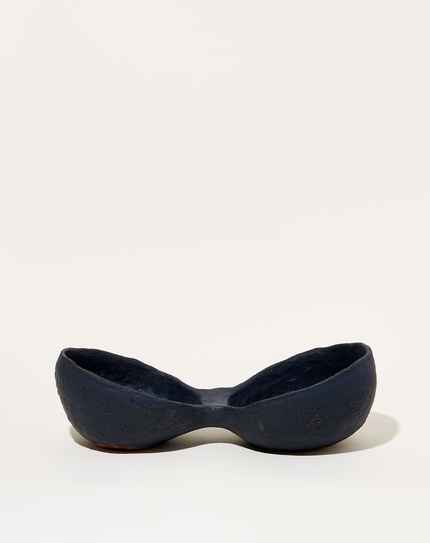 Nur Ceramics Nabra Double Bowl in Matte Black