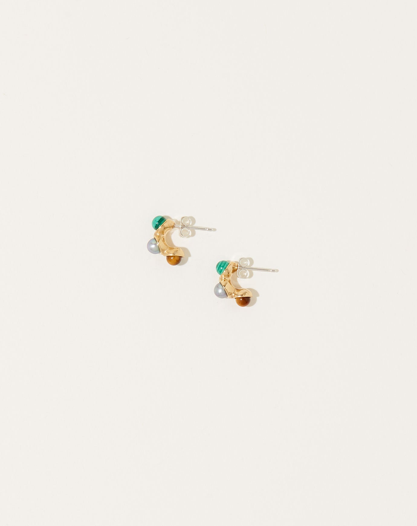 Quarry Mixed Stone Syan Earring