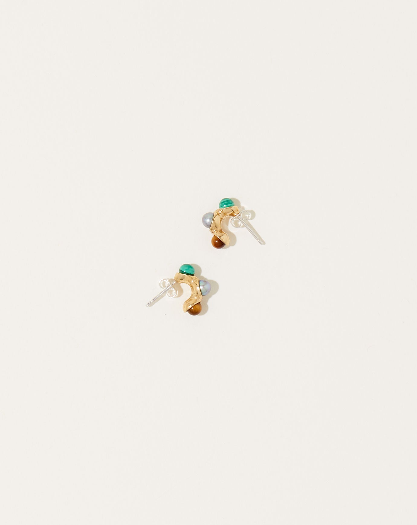 Quarry Mixed Stone Syan Earring