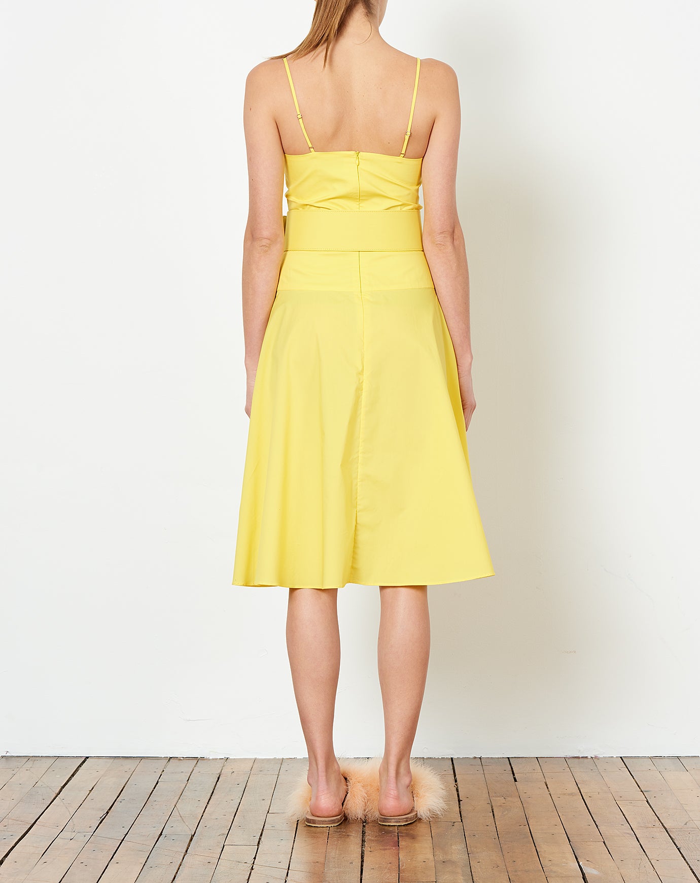 Rachel Antonoff Carter Belted Dress in Yellow