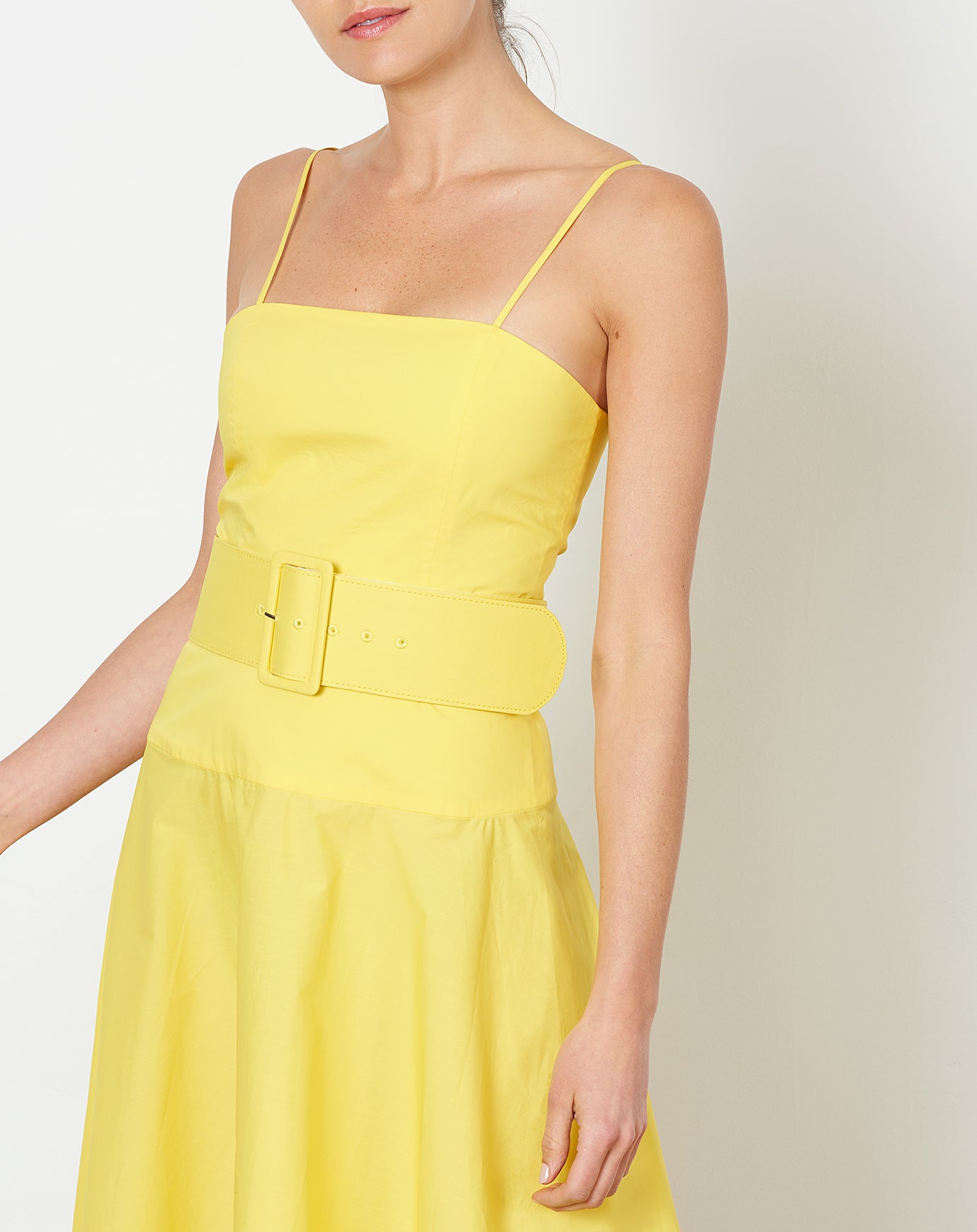 Rachel Antonoff Carter Belted Dress in Yellow