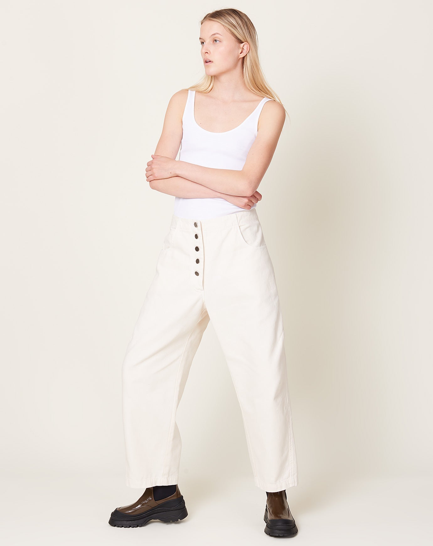 Rachel Comey Elkin Pant in Dirty White