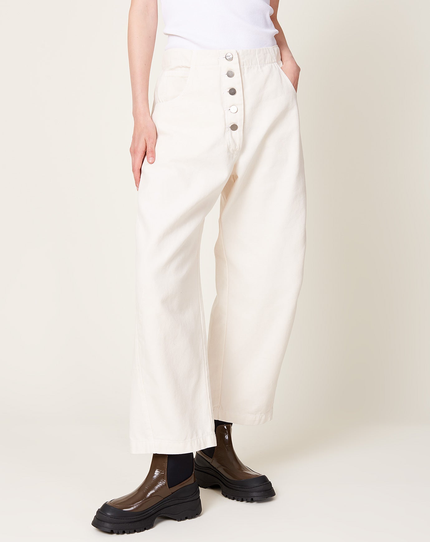 Rachel Comey Elkin Pant in Dirty White