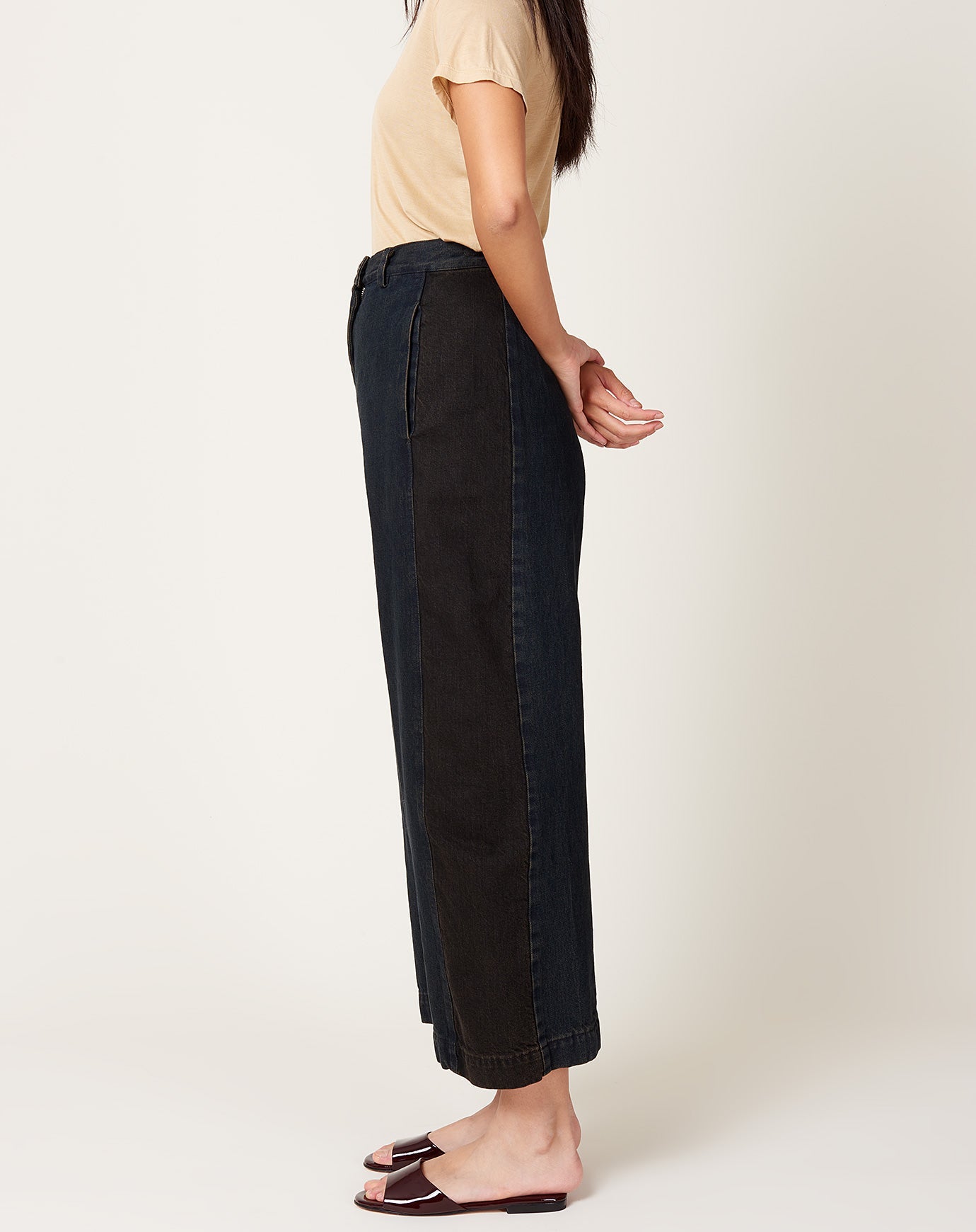 Rachel Comey Garra Pant in Brown Overdye Mission Denim