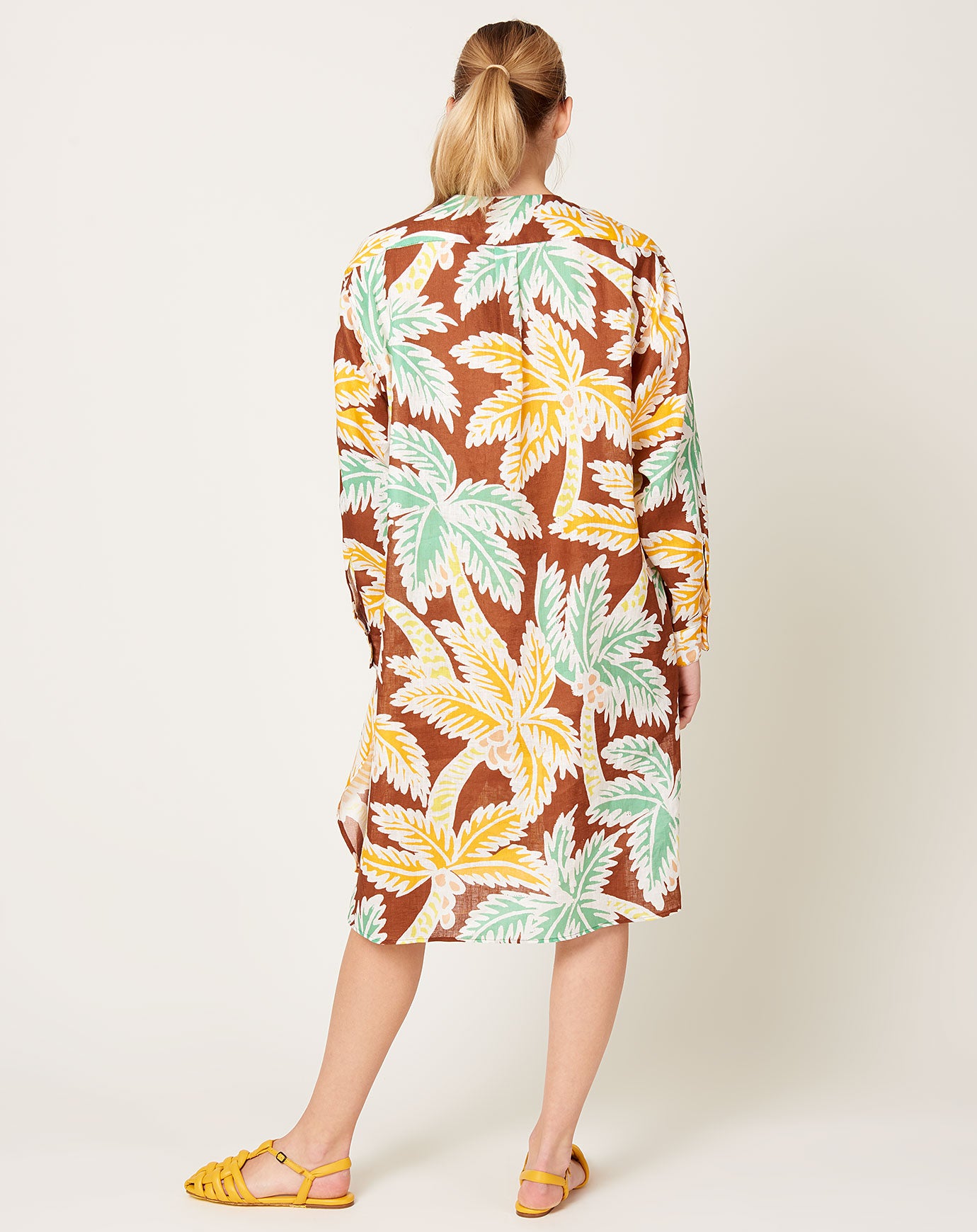 Rachel Comey Gita Dress in Brown Fenix Linen