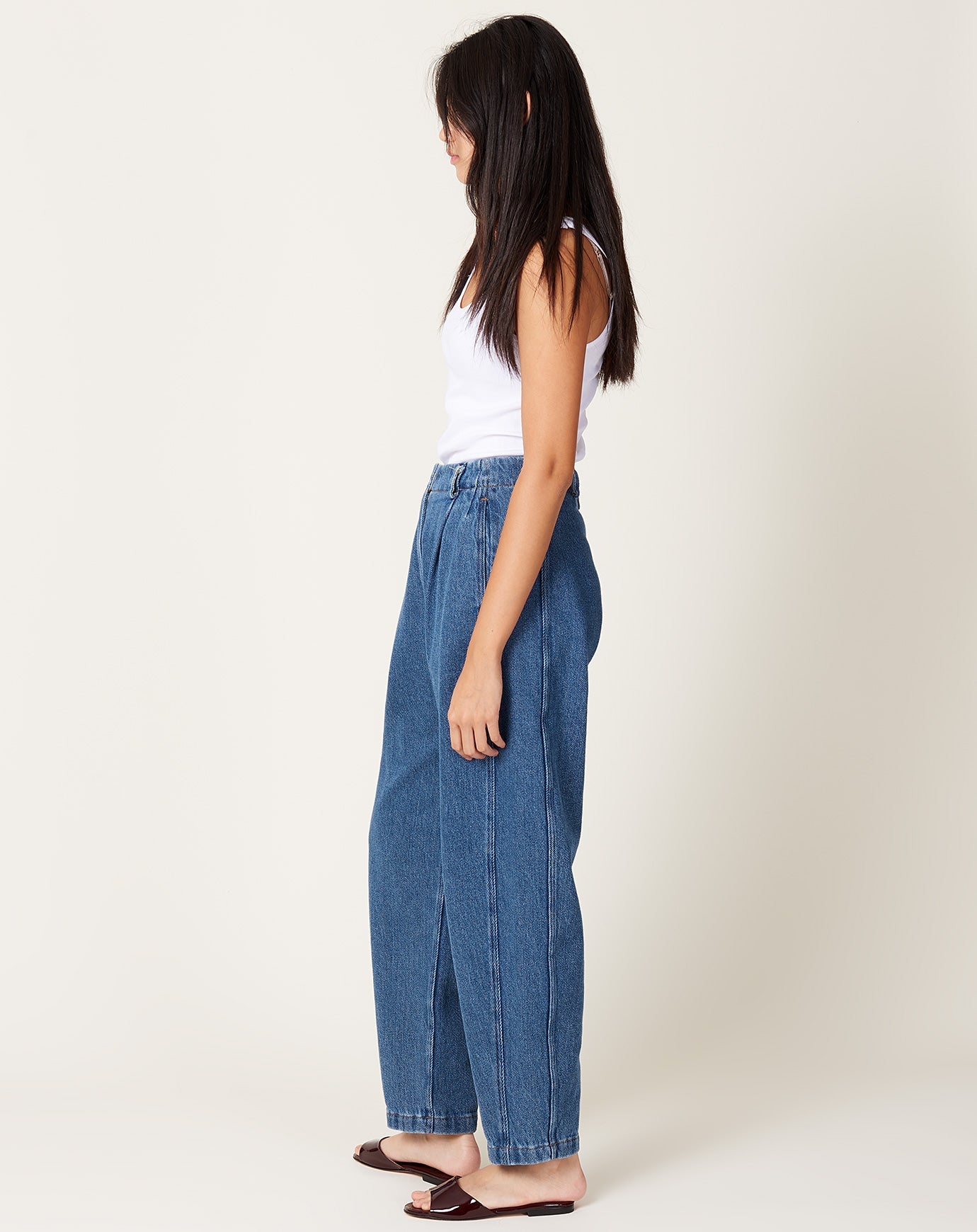 Rachel Comey Percy Pant in Indigo Washed Burbank Denim