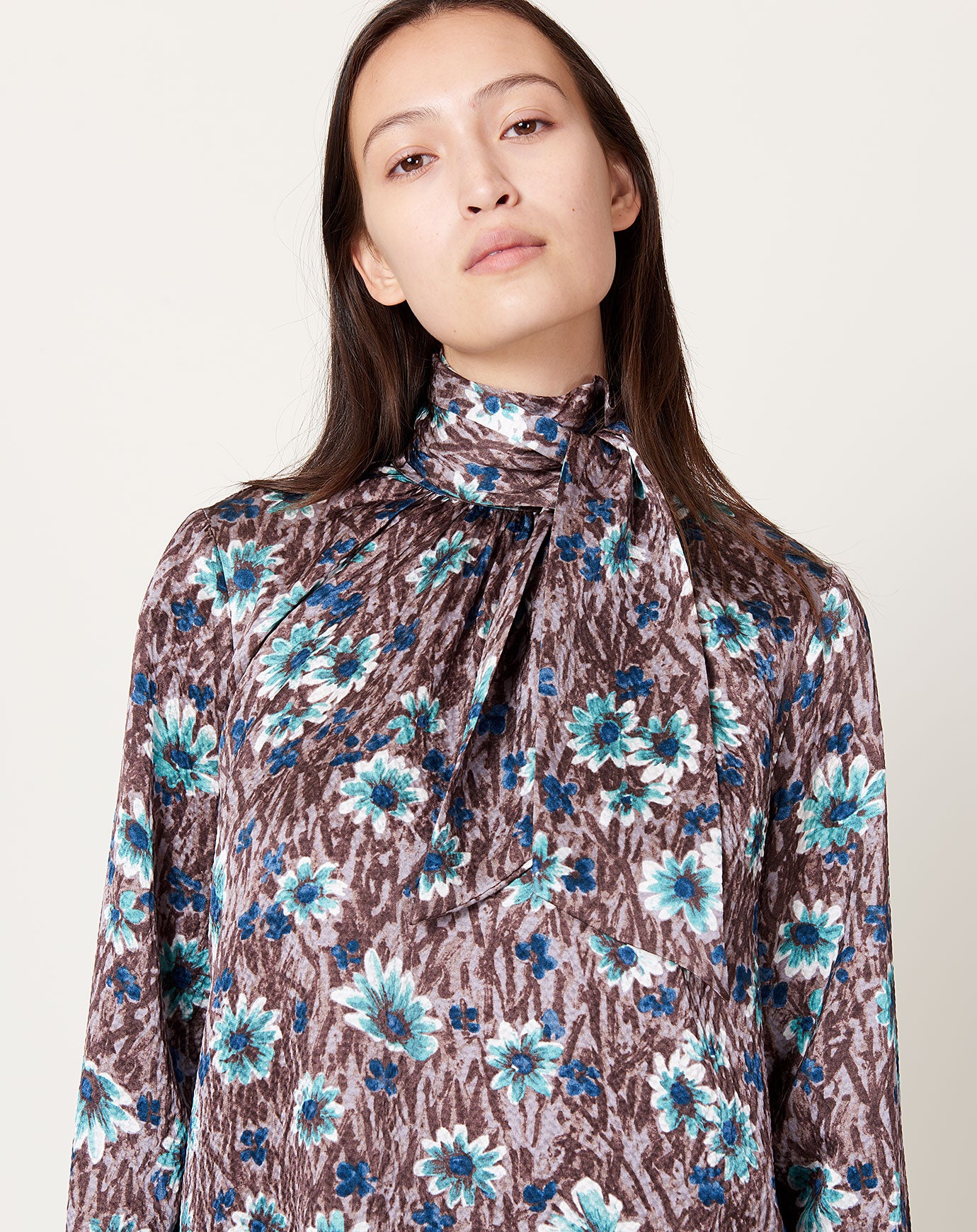 Rachel Comey Tie Rite Top in Brown Daisy